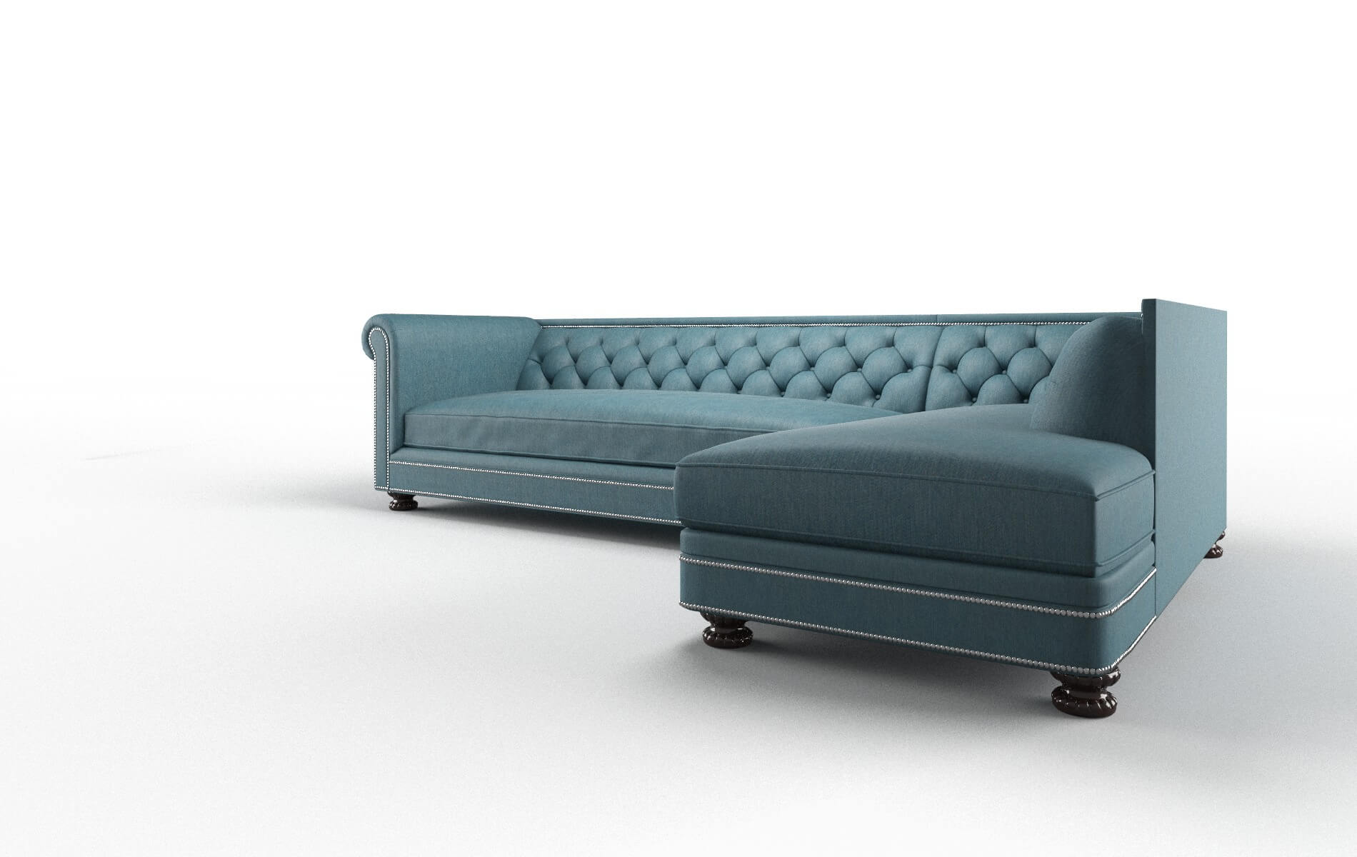 Athens Merit Peacock Panel espresso legs 4