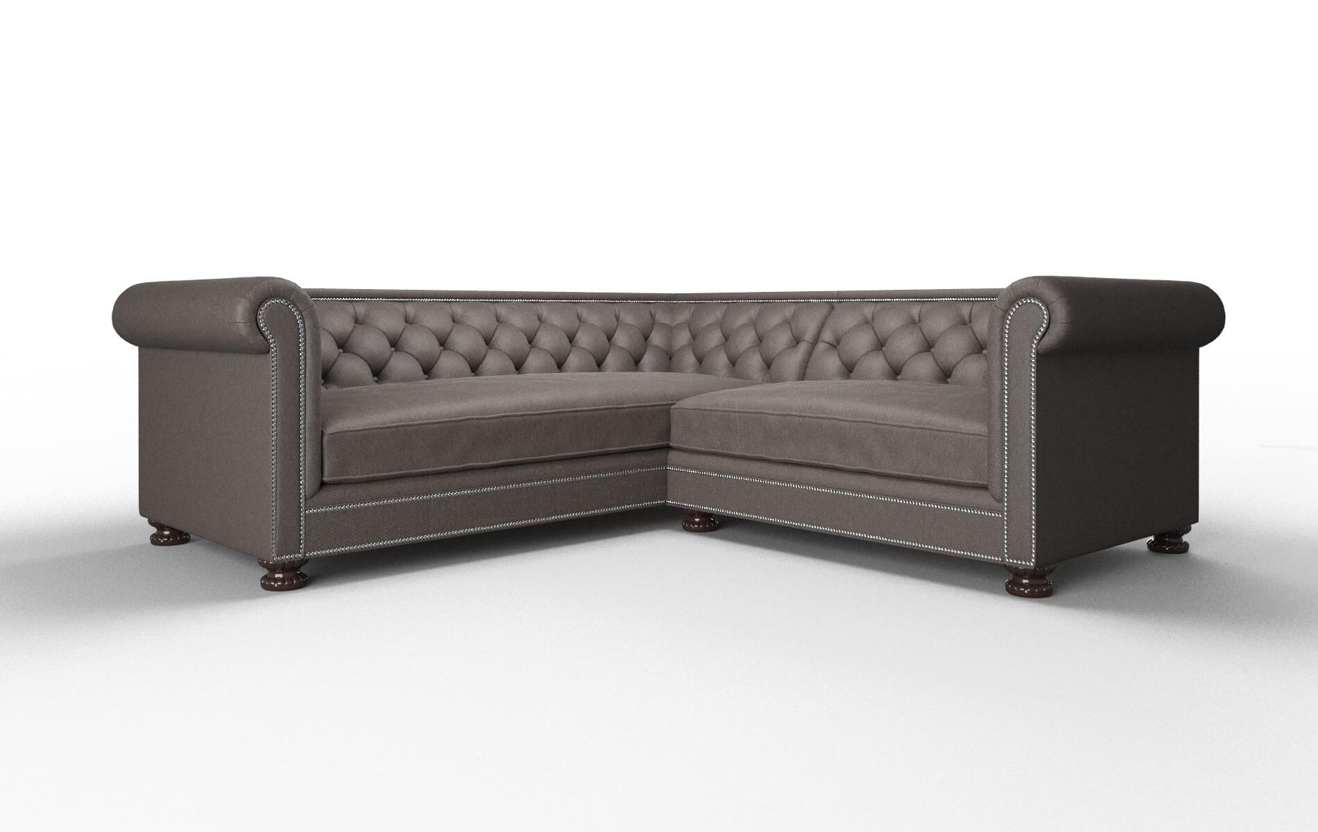 Athens Naples Graphite Sectional espresso legs 1