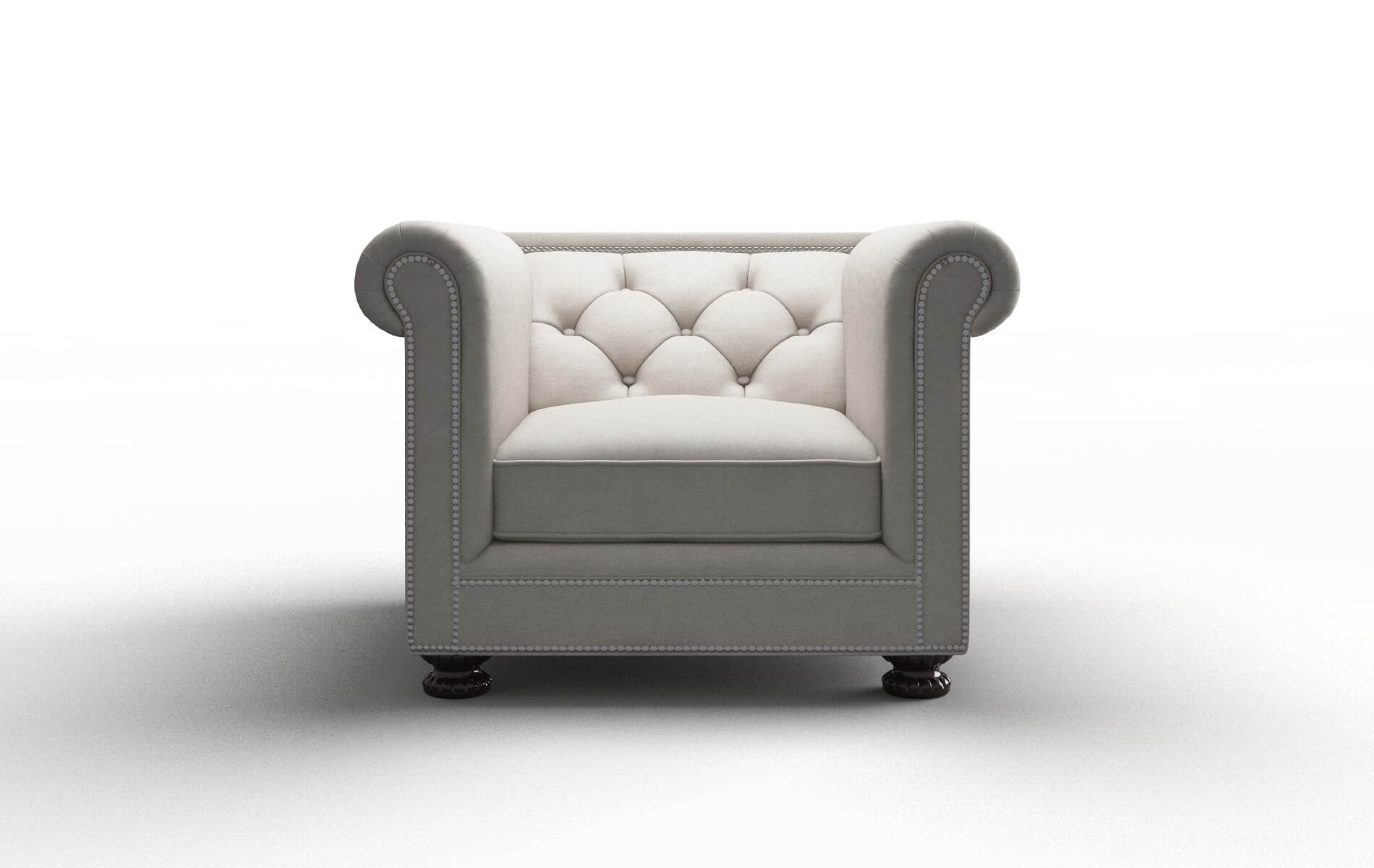 Athens Noble Grey Chair espresso legs 1