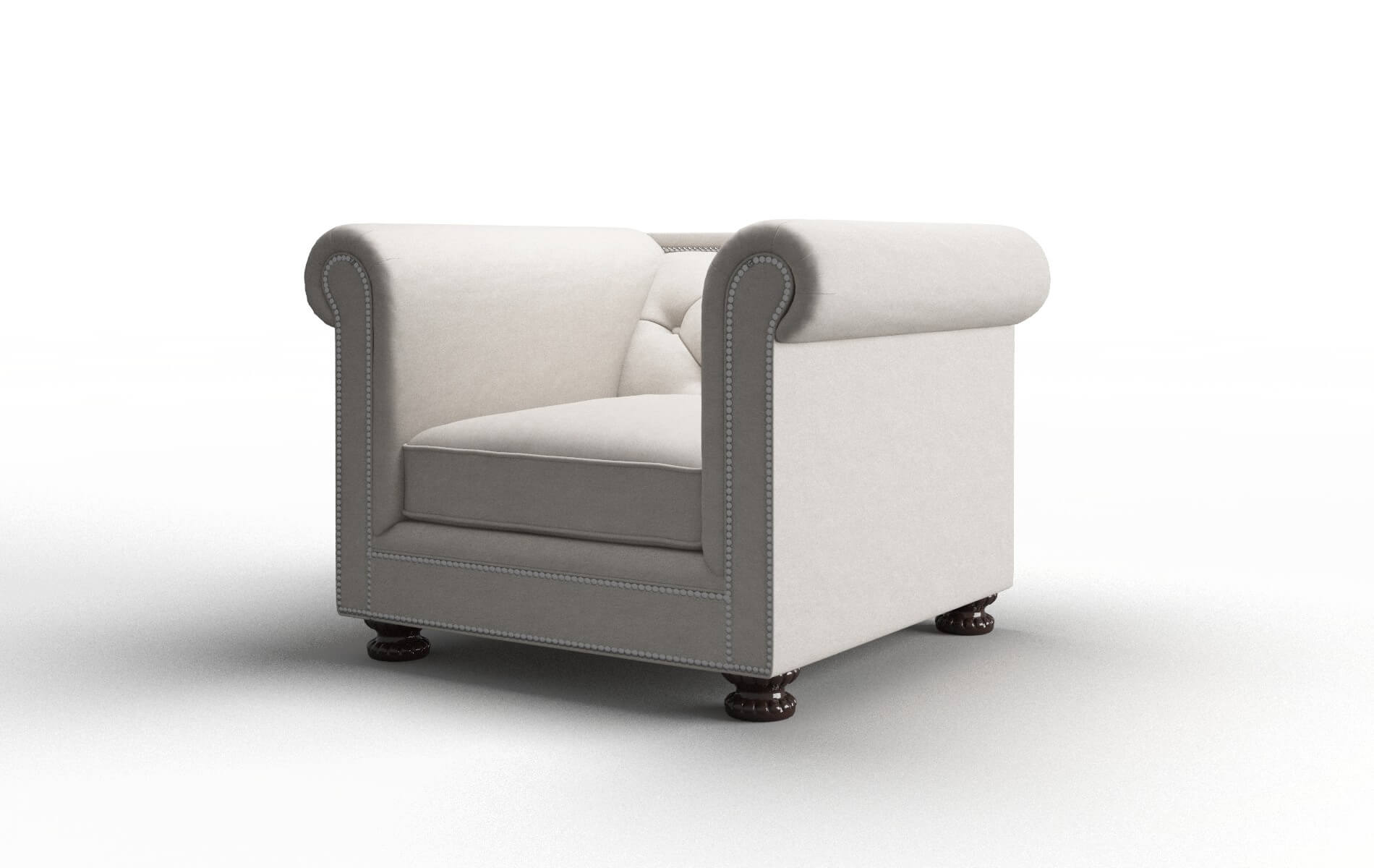 Athens Noble Grey Chair espresso legs 4
