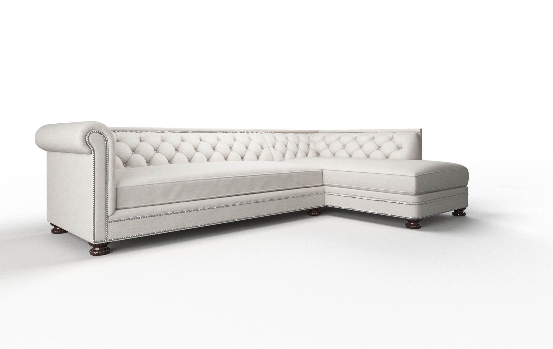 Athens Noble Grey Panel espresso legs 2