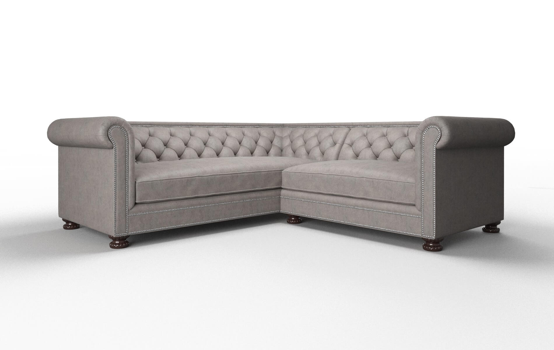 Athens Noble Otter Sectional espresso legs 1