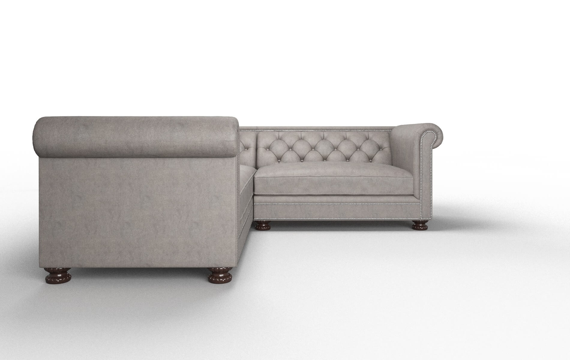 Athens Noble Otter Sectional espresso legs 2