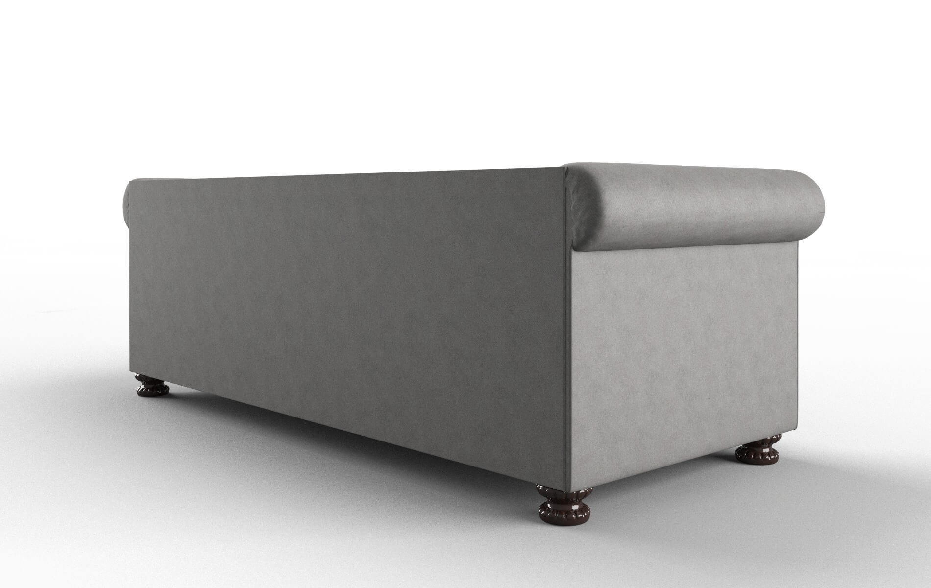 Athens Noble Smoke Sofa espresso legs 5