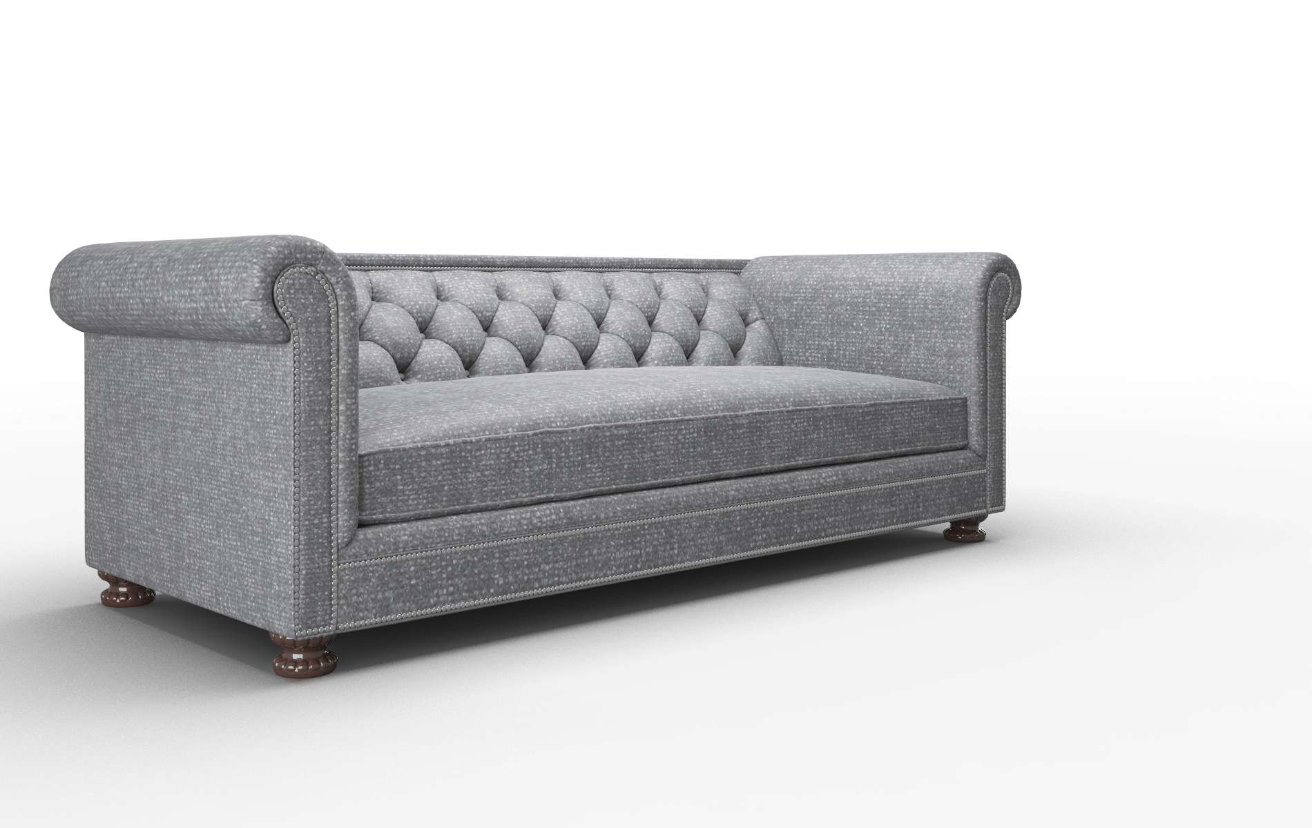 Athens Notion Graphite Sofa espresso legs 2