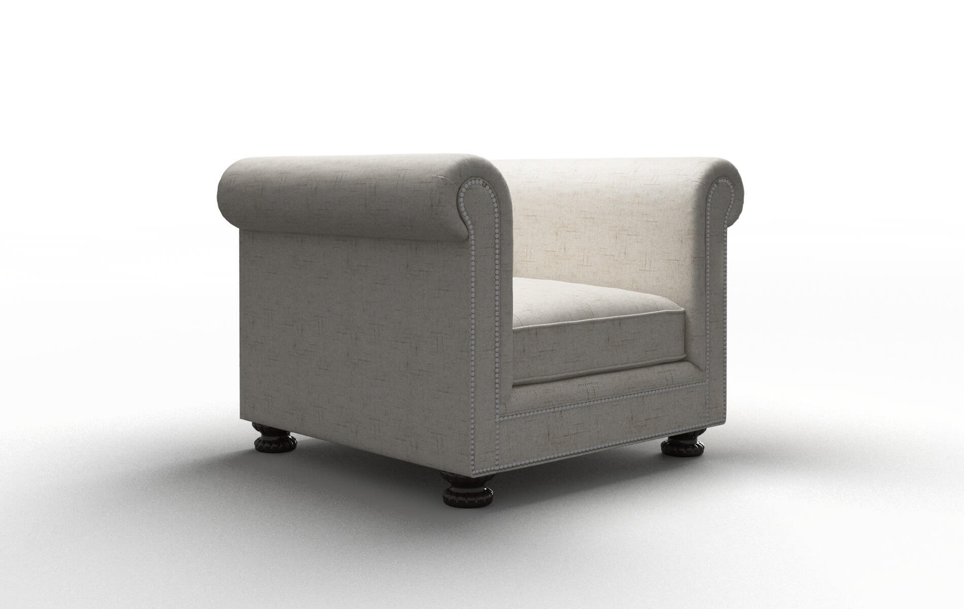 Athens Oceanside Natural Chair espresso legs 2
