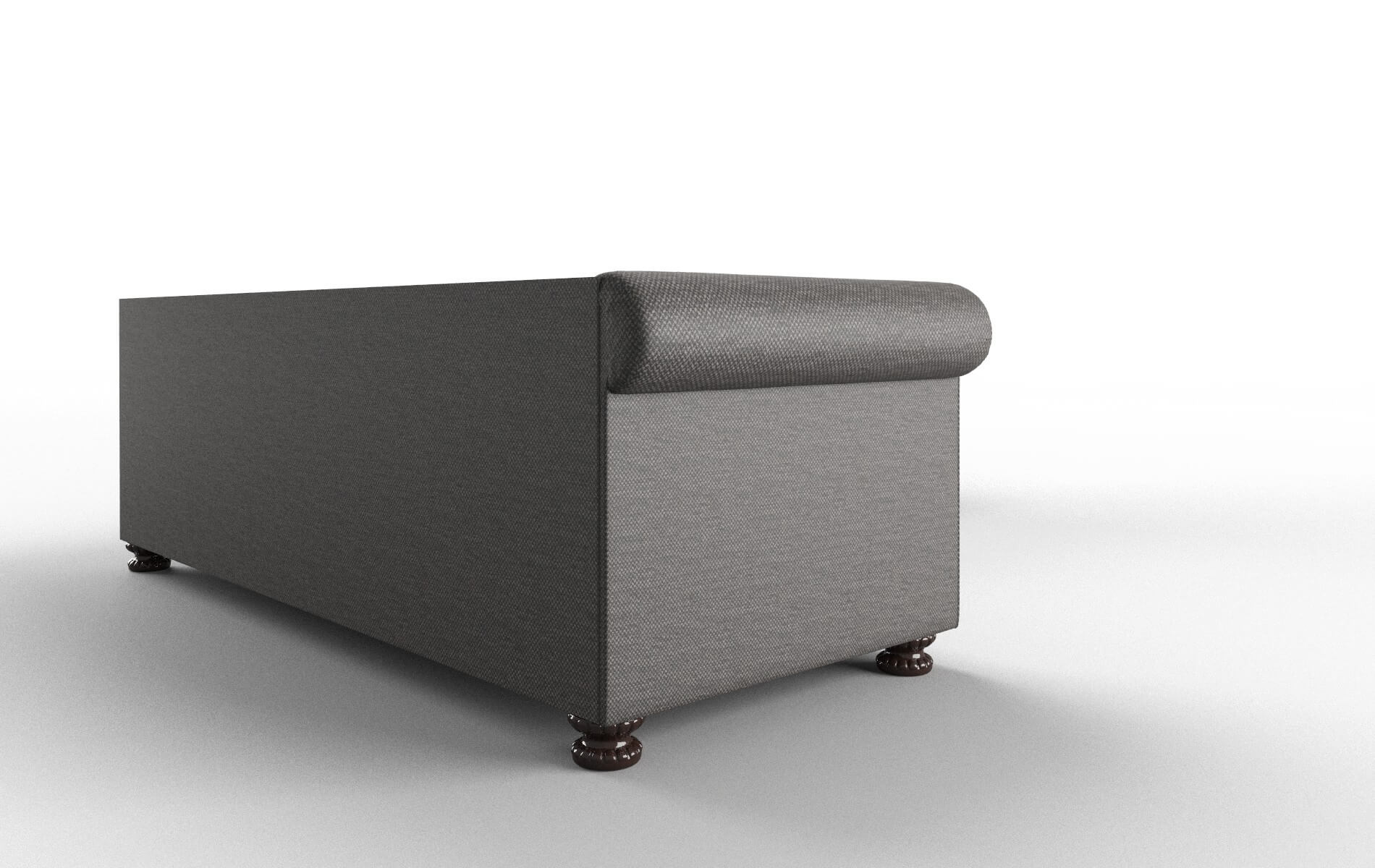 Athens Oscar Charcoal Sectional espresso legs 3