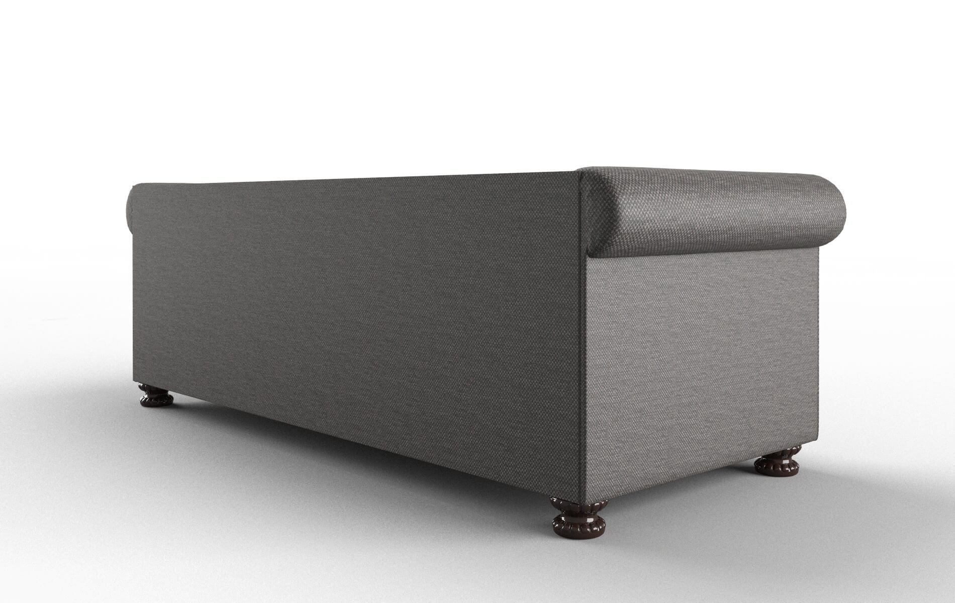 Athens Oscar Charcoal Sofa espresso legs 5