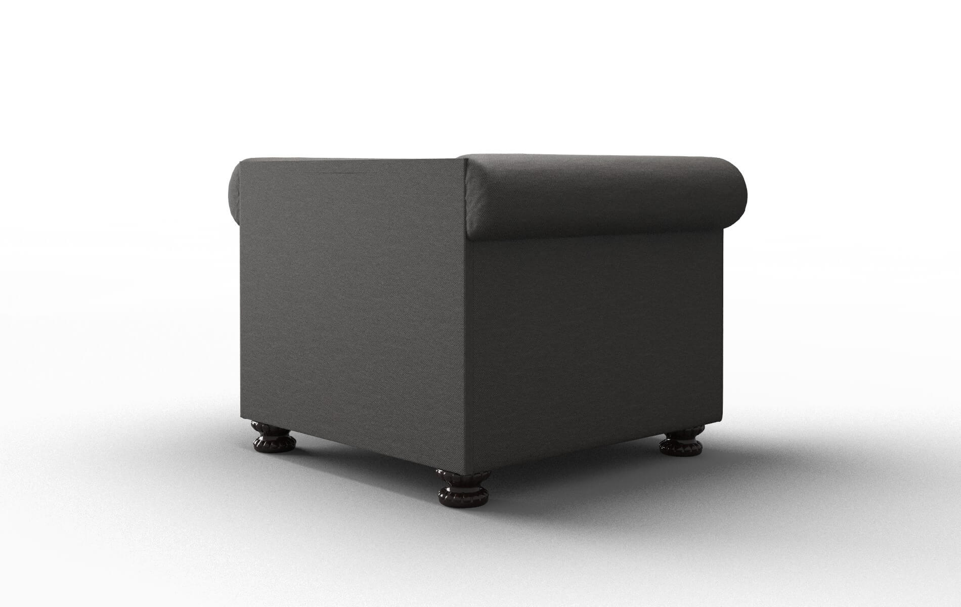Athens Oscar Grey Chair espresso legs 5