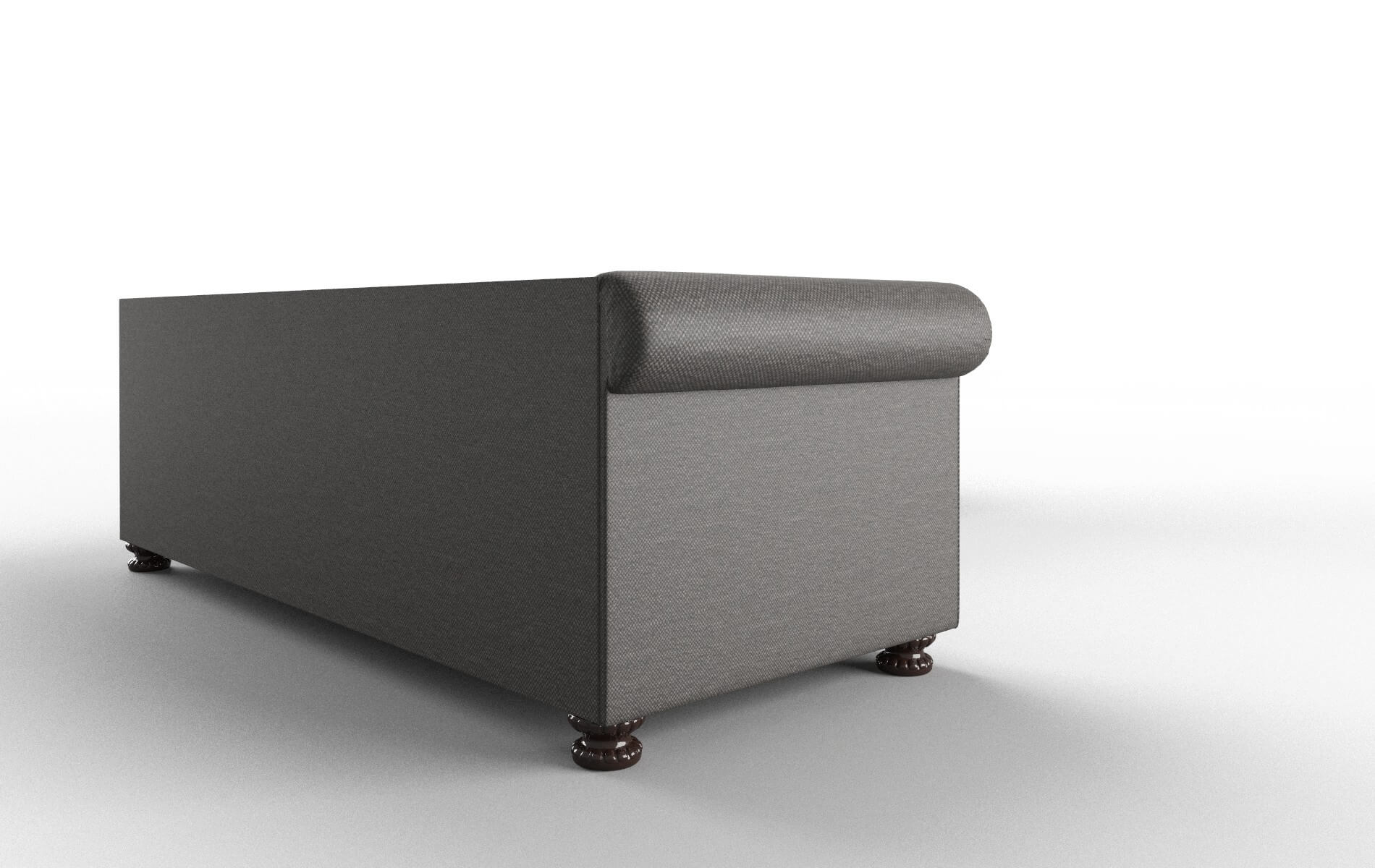 Athens Oscar Grey Sectional espresso legs 3