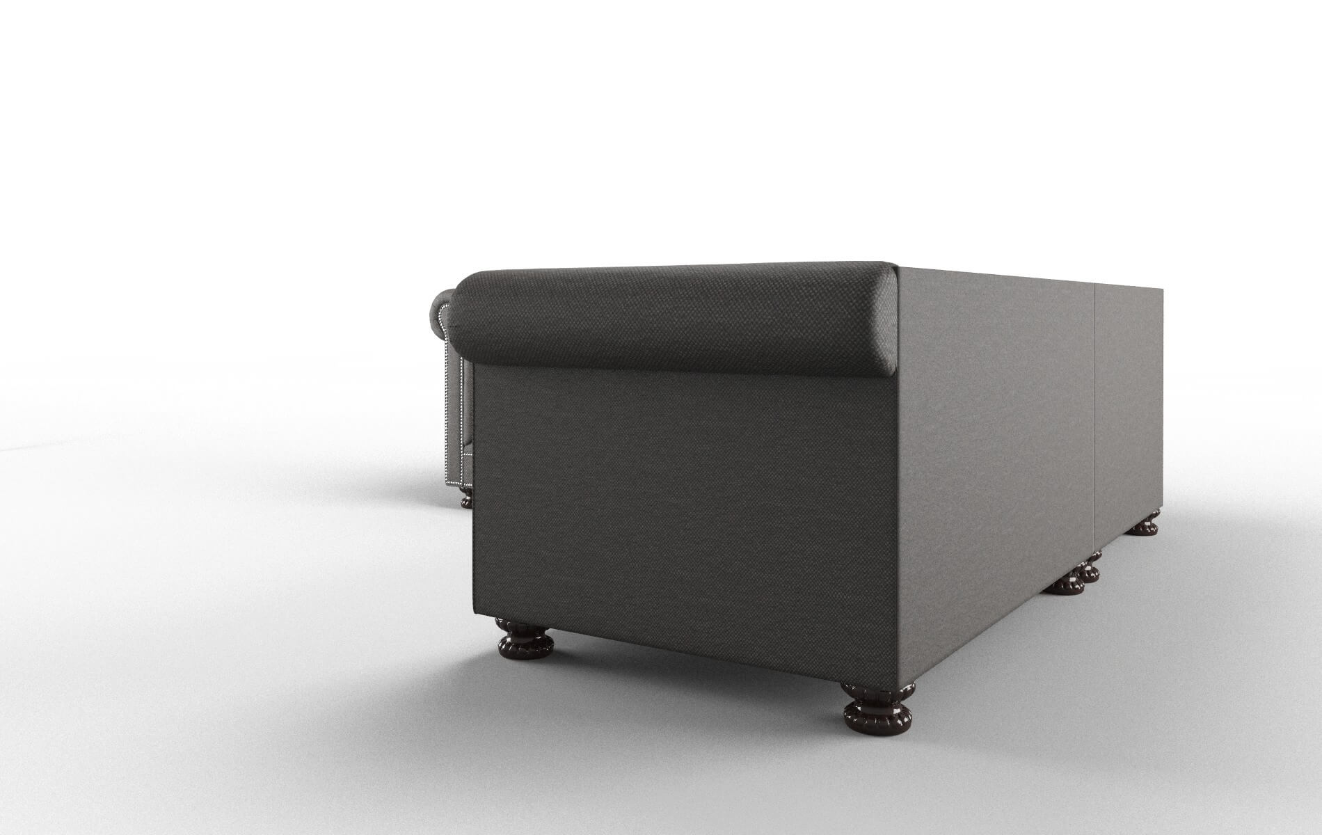 Athens Oscar Grey Sectional espresso legs 4