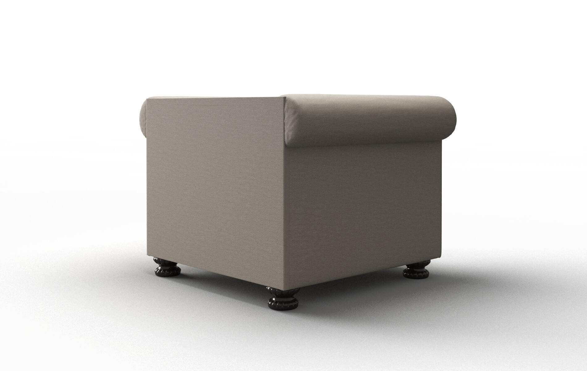 Athens Oscar Linen Chair espresso legs 5