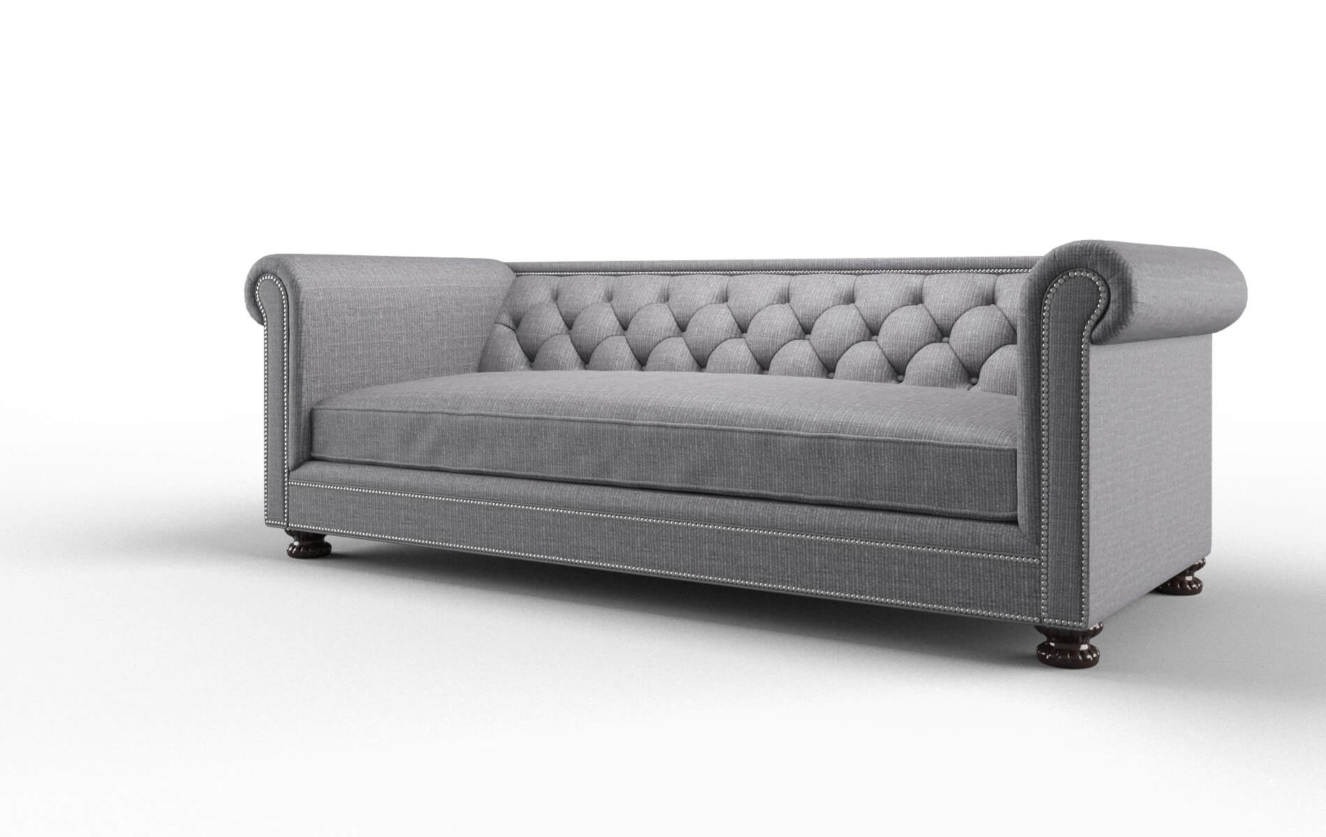 Athens Parker Ash Sofa espresso legs 4
