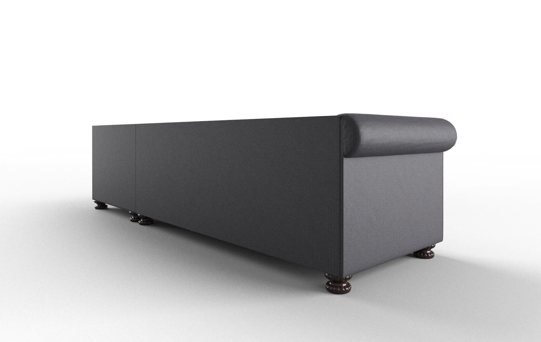 Athens Parker Charcoal Panel espresso legs 5