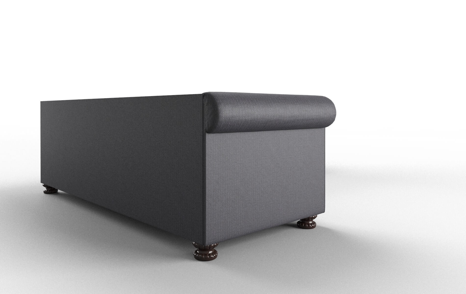 Athens Parker Charcoal Sectional espresso legs 3