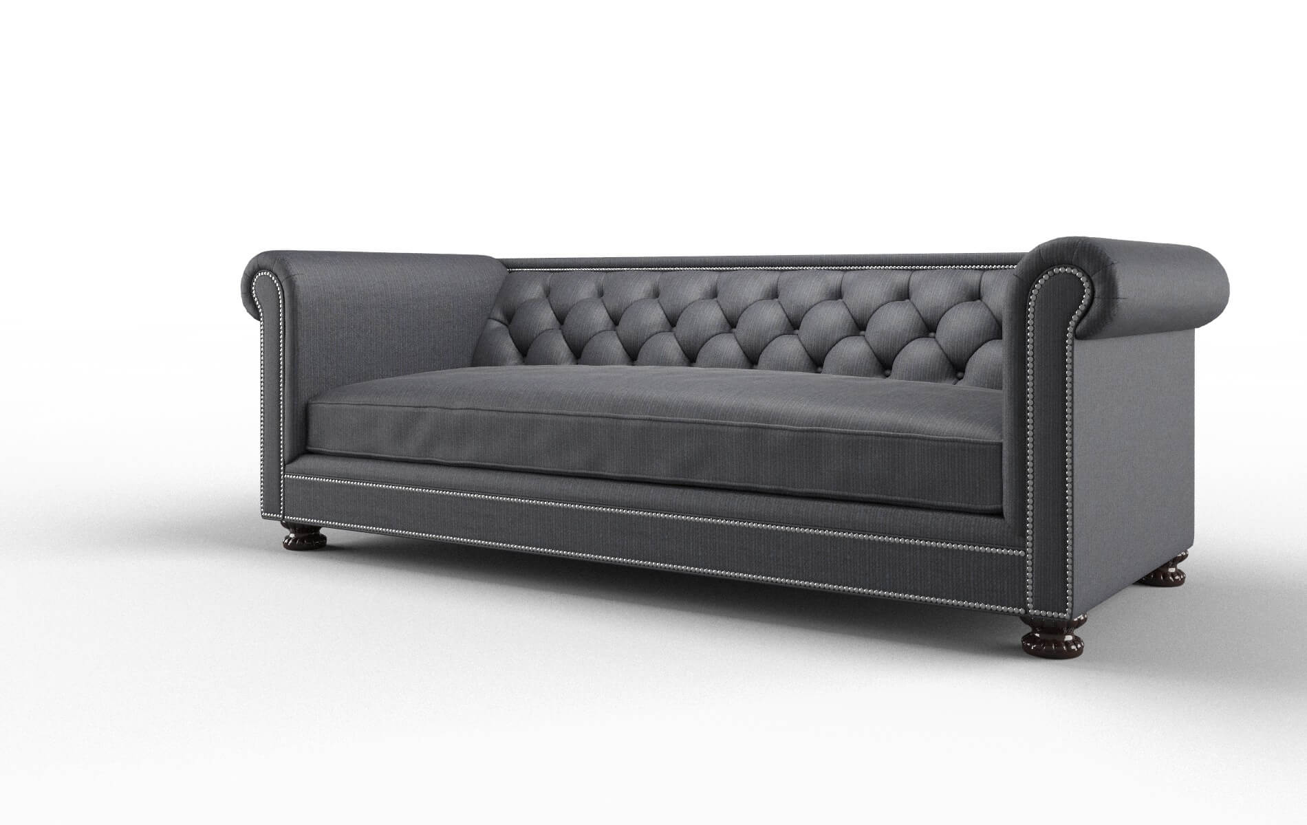 Athens Parker Midnight Sofa espresso legs 4