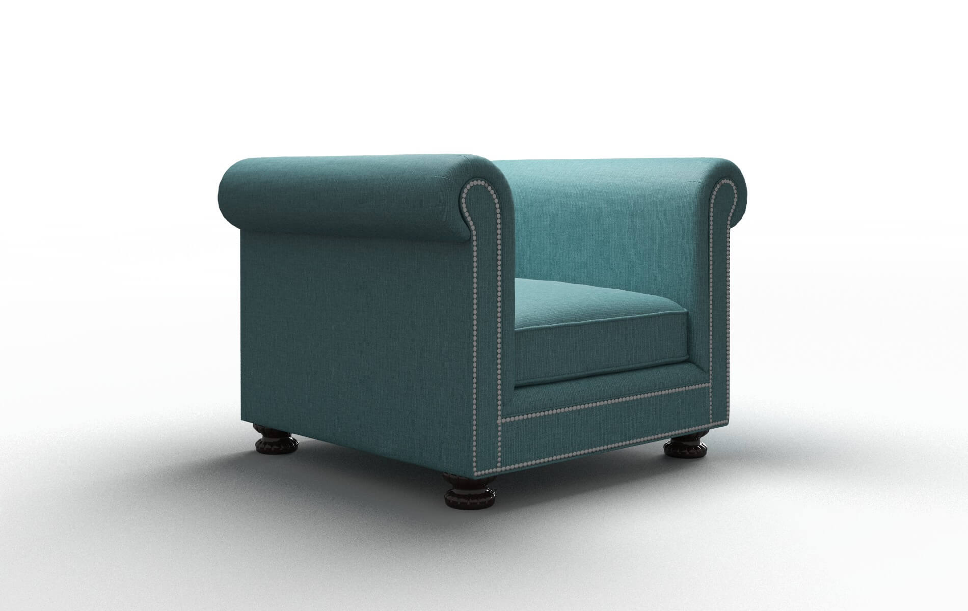 Athens Parker Turquoise Chair espresso legs 2