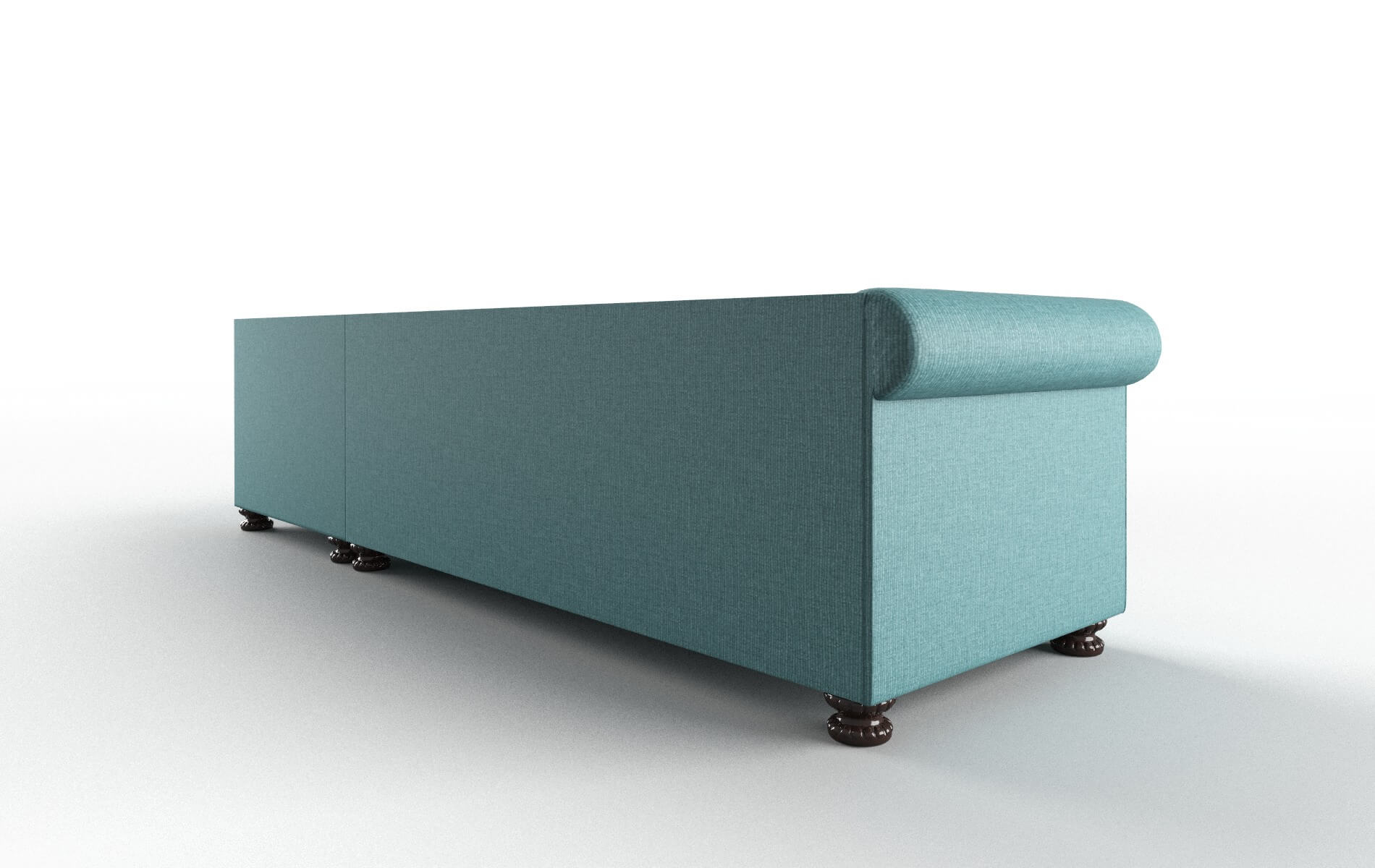 Athens Parker Turquoise Panel espresso legs 5
