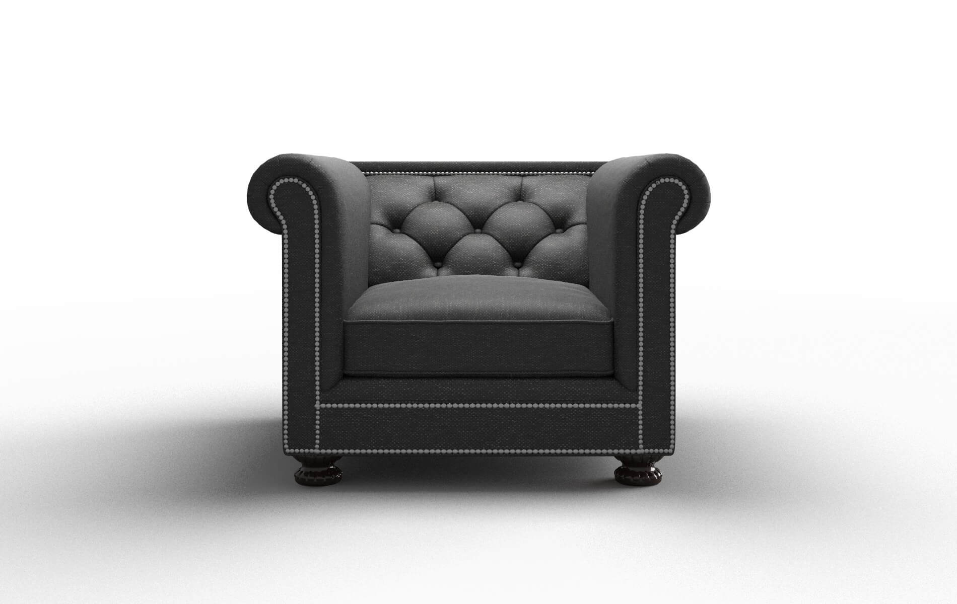 Athens Phoenix Charcoal chair espresso legs