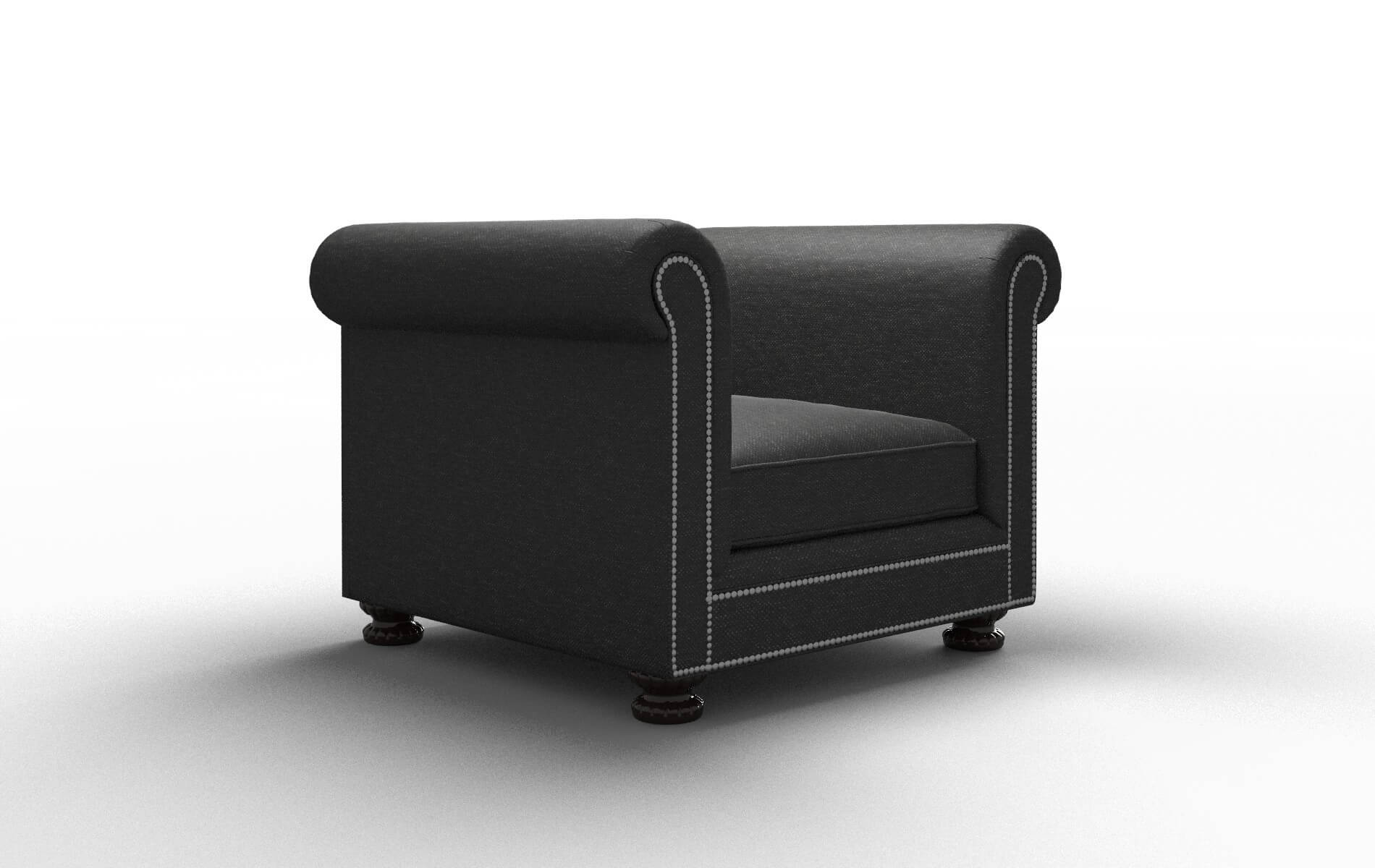 Athens Phoenix Charcoal Chair espresso legs 2