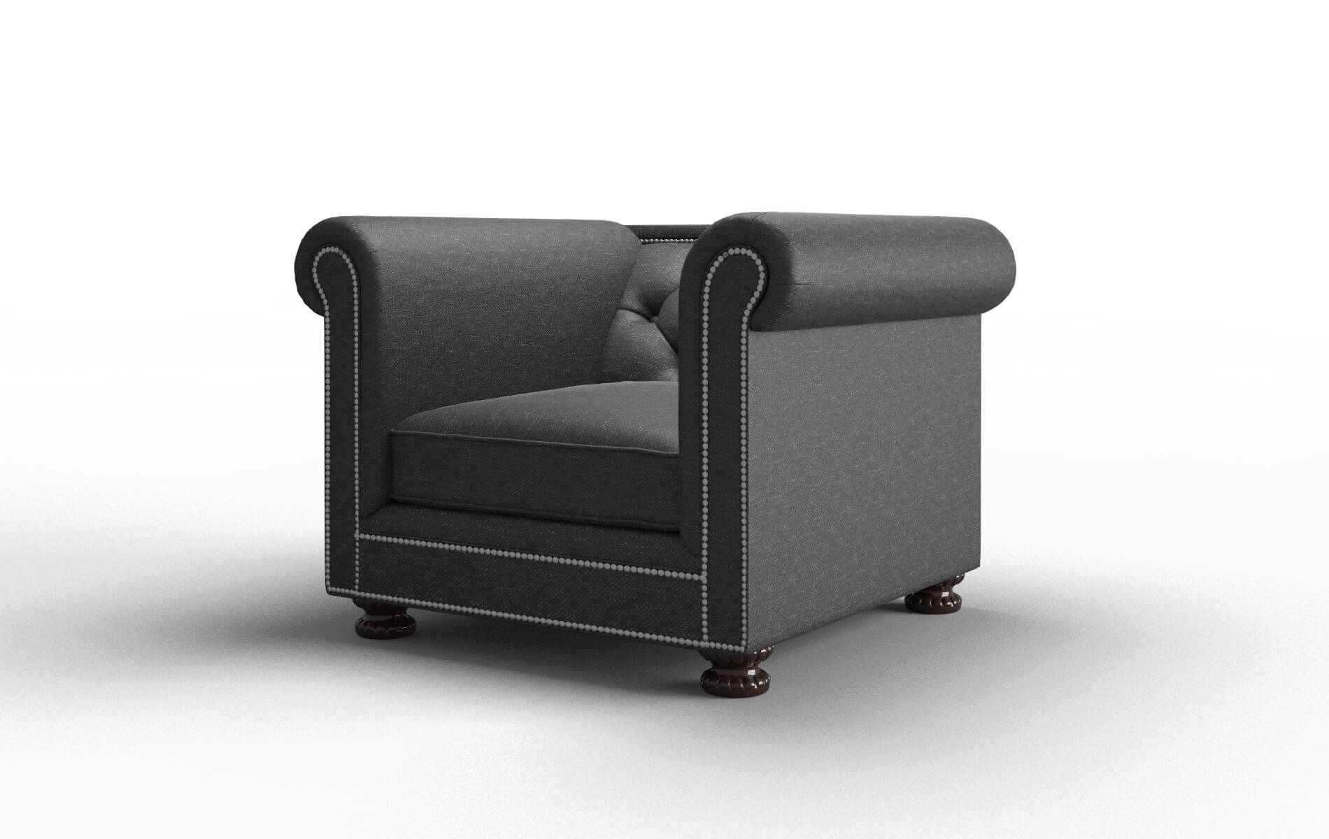 Athens Phoenix Charcoal Chair espresso legs 4
