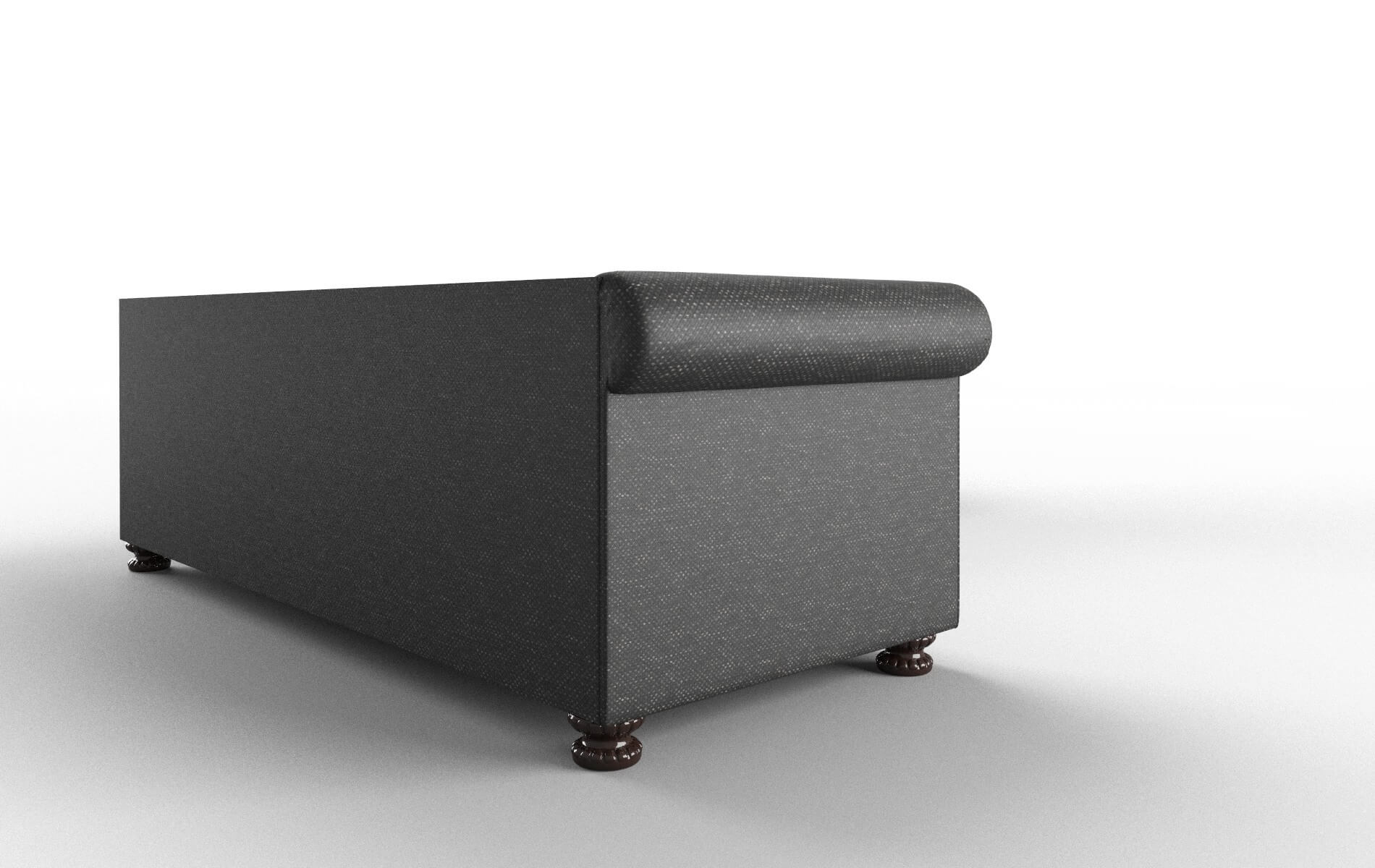 Athens Phoenix Charcoal Sectional espresso legs 3