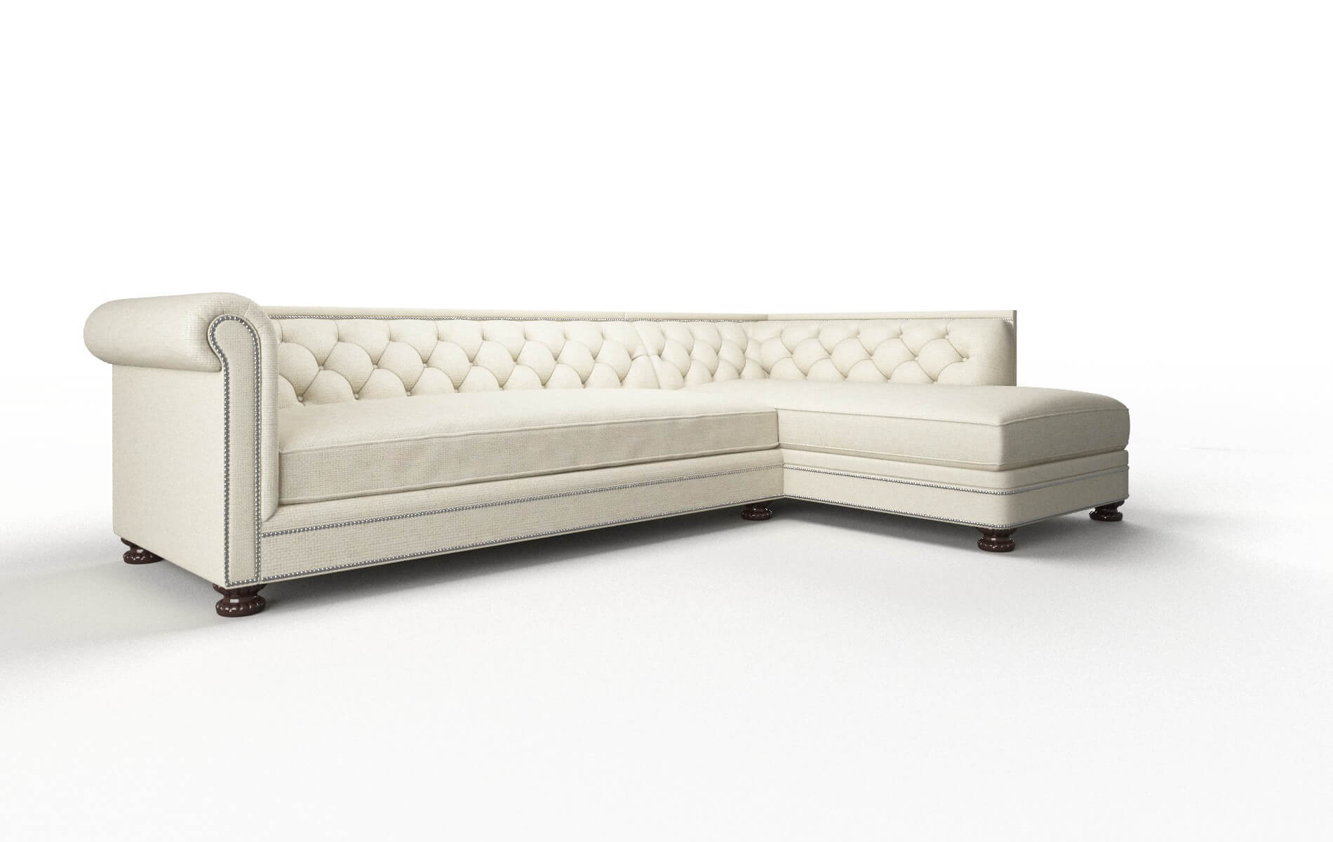 Athens Phoenix Ivory Panel espresso legs 2