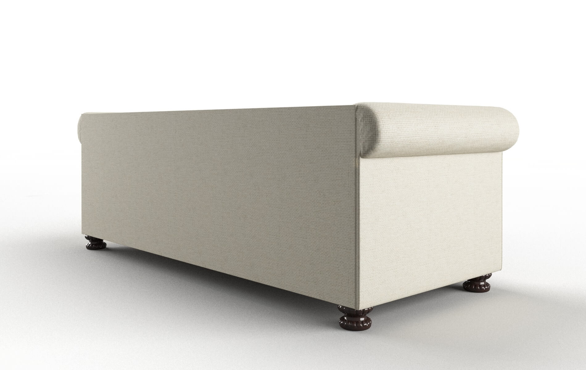 Athens Phoenix Ivory Sofa espresso legs 5