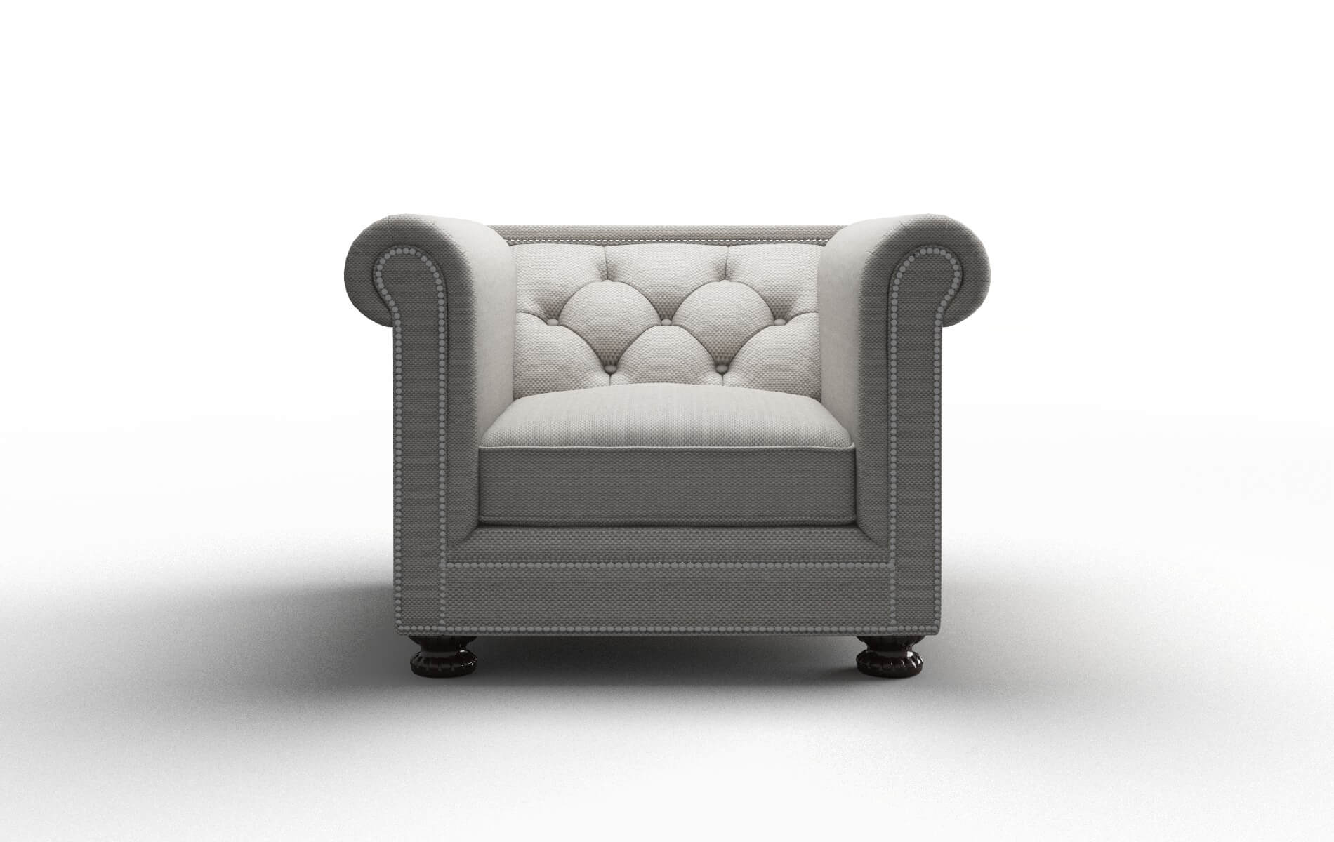 Athens Phoenix silver Chair Espresso Legs  1