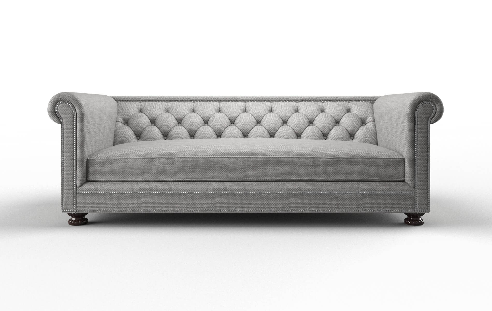 Athens Phoenix Smoke Sofa espresso legs 1