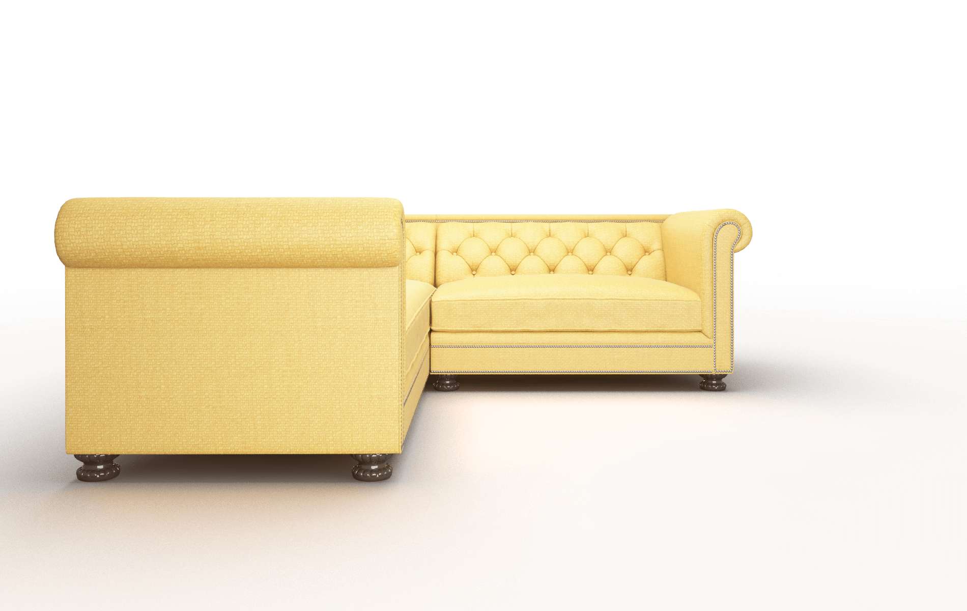 Athens Portland Dijon Sectional espresso legs 2