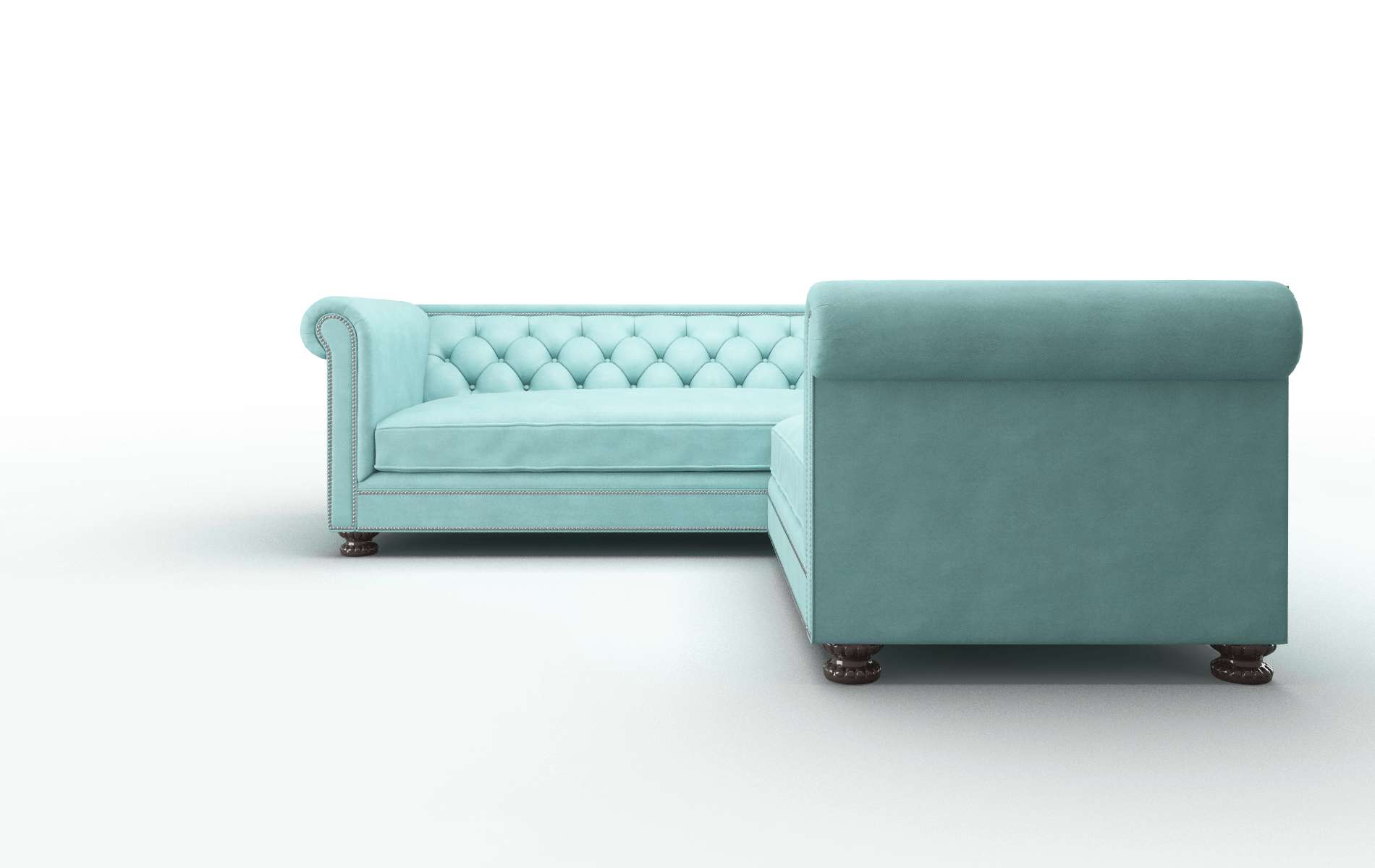 Athens Portland Mercury Sectional espresso legs 5