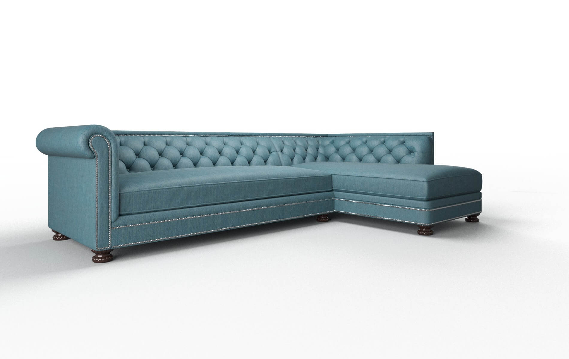 Athens Portland Prussian Panel espresso legs 2