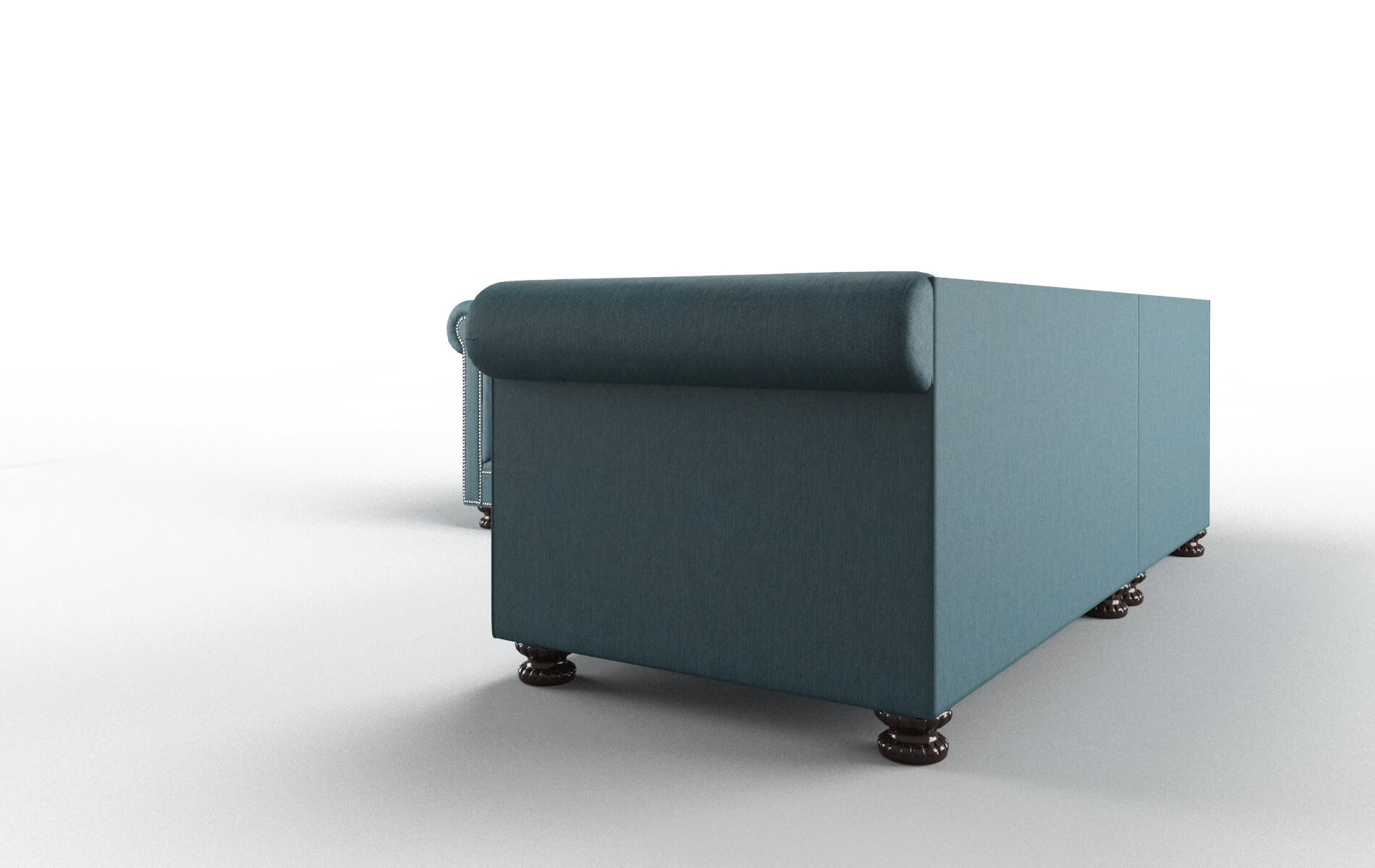 Athens Portland Prussian Sectional espresso legs 4