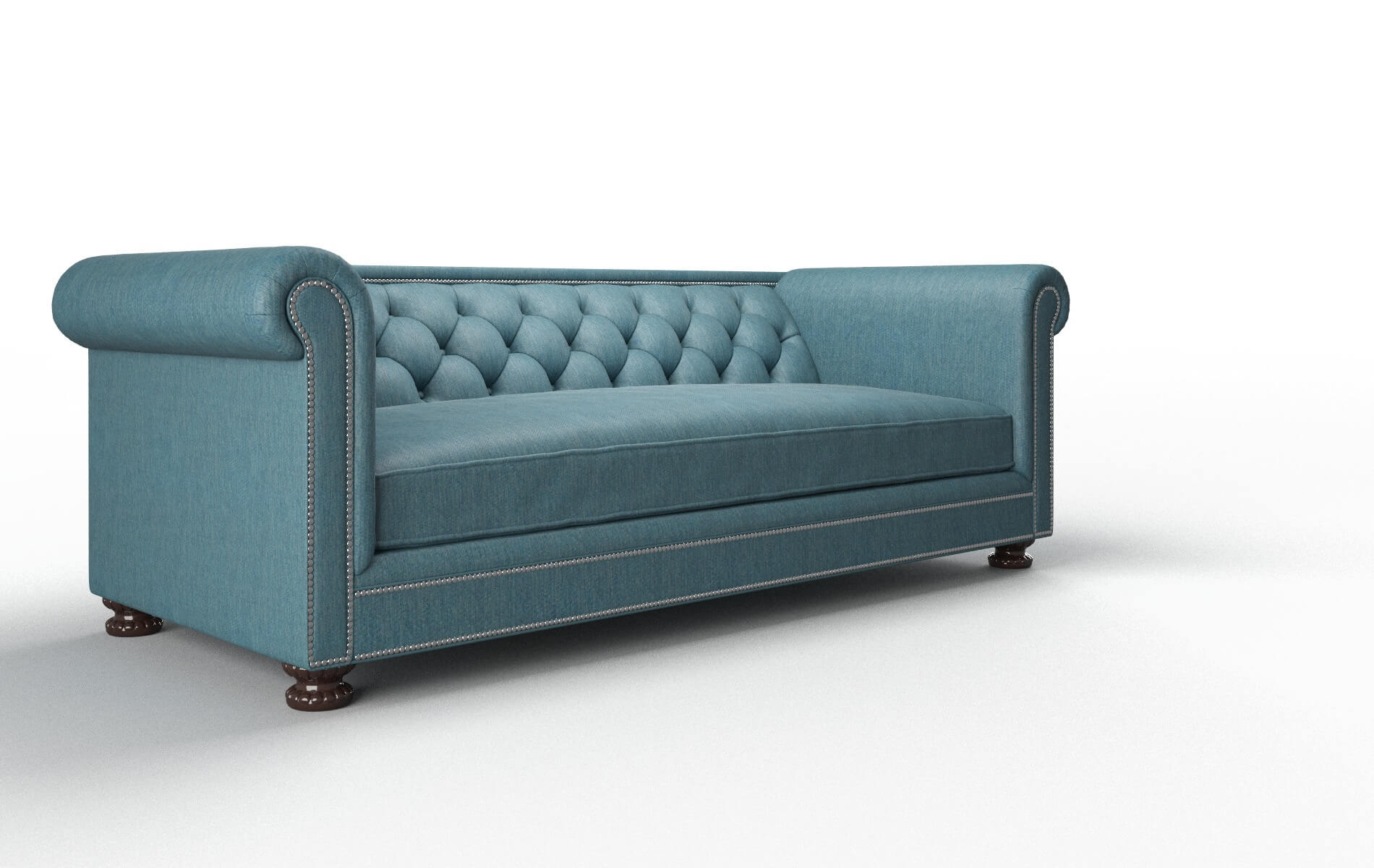 Athens Portland Prussian Sofa espresso legs 2