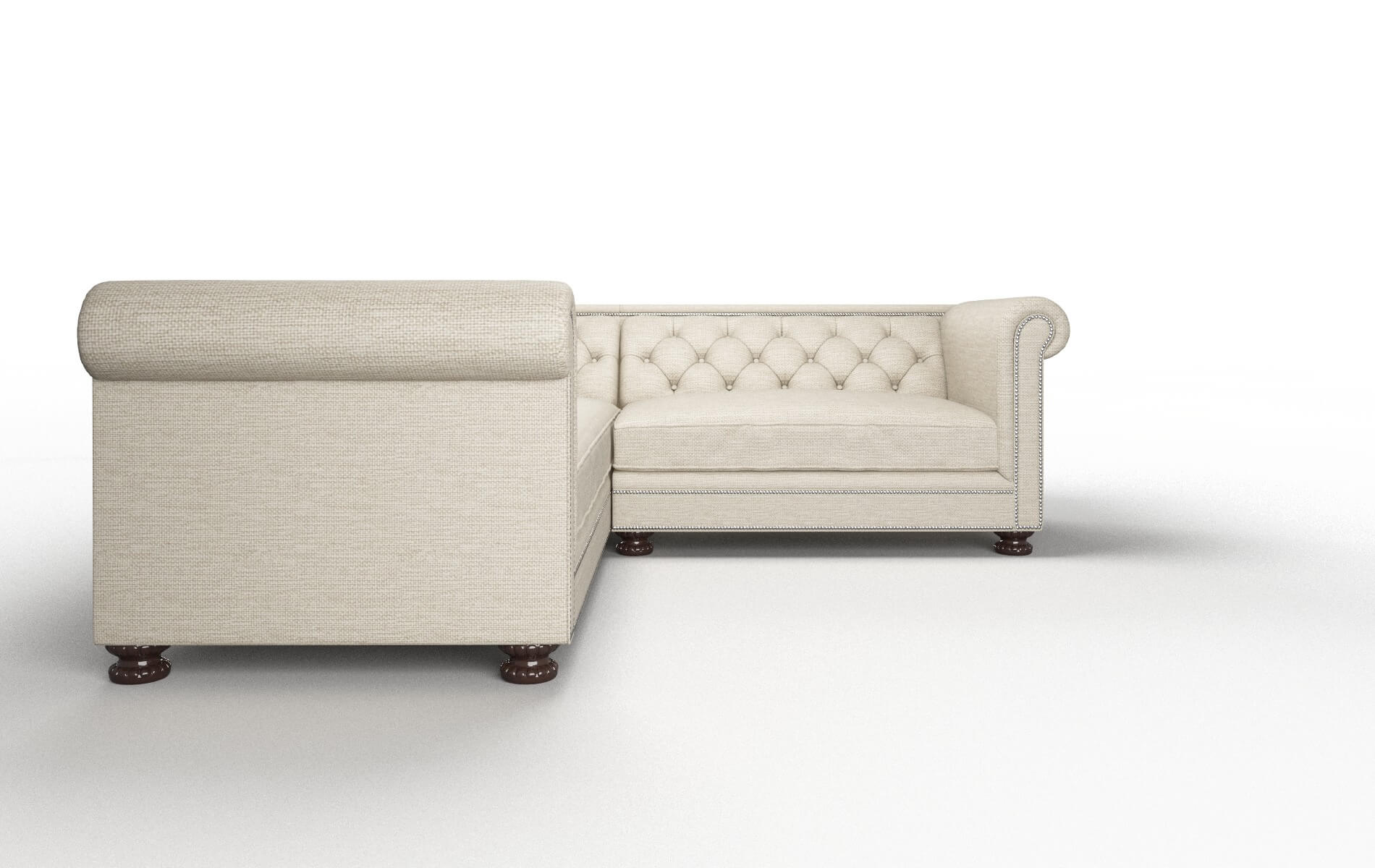 Athens Prime Dusk Sectional espresso legs 2