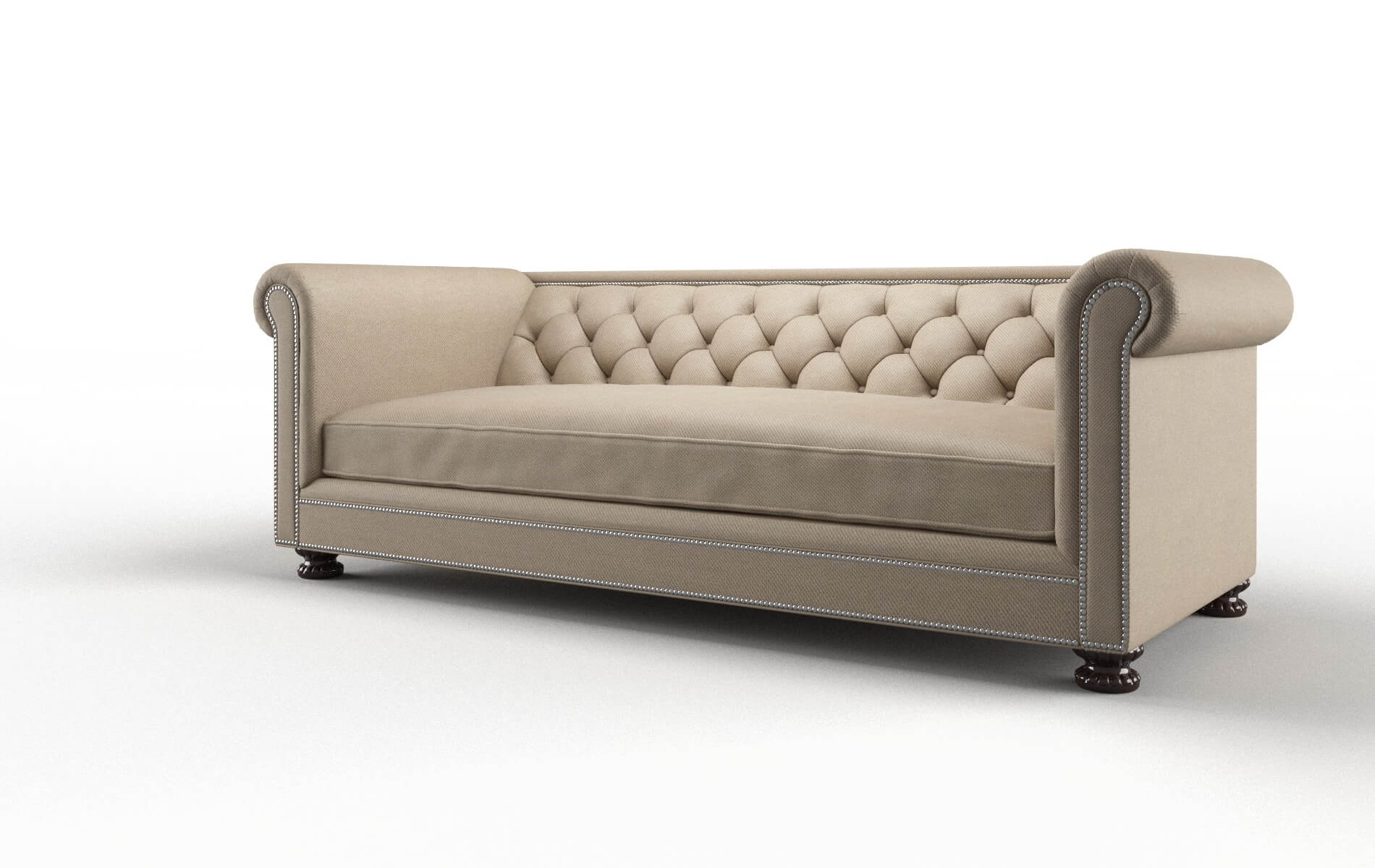 Athens Rocket Cappuccino Sofa espresso legs 4