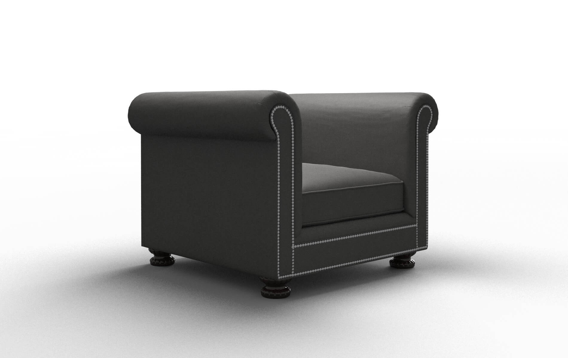 Athens Rocket Charcoal Chair espresso legs 2