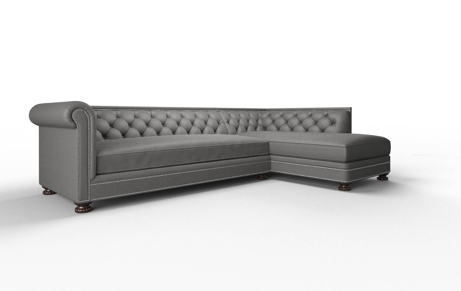 Athens Rocket Charcoal Panel espresso legs 2