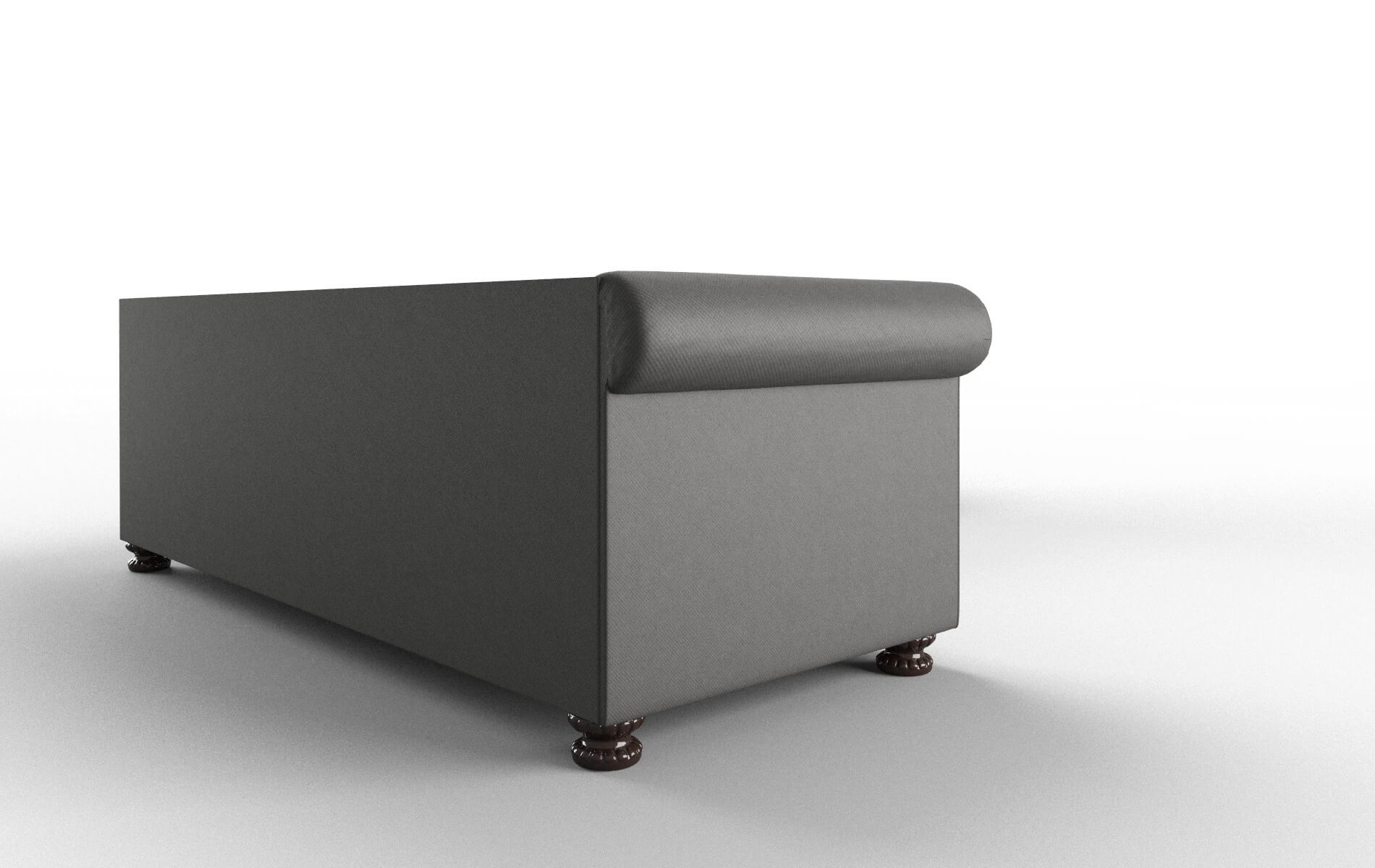 Athens Rocket Charcoal Sectional espresso legs 3