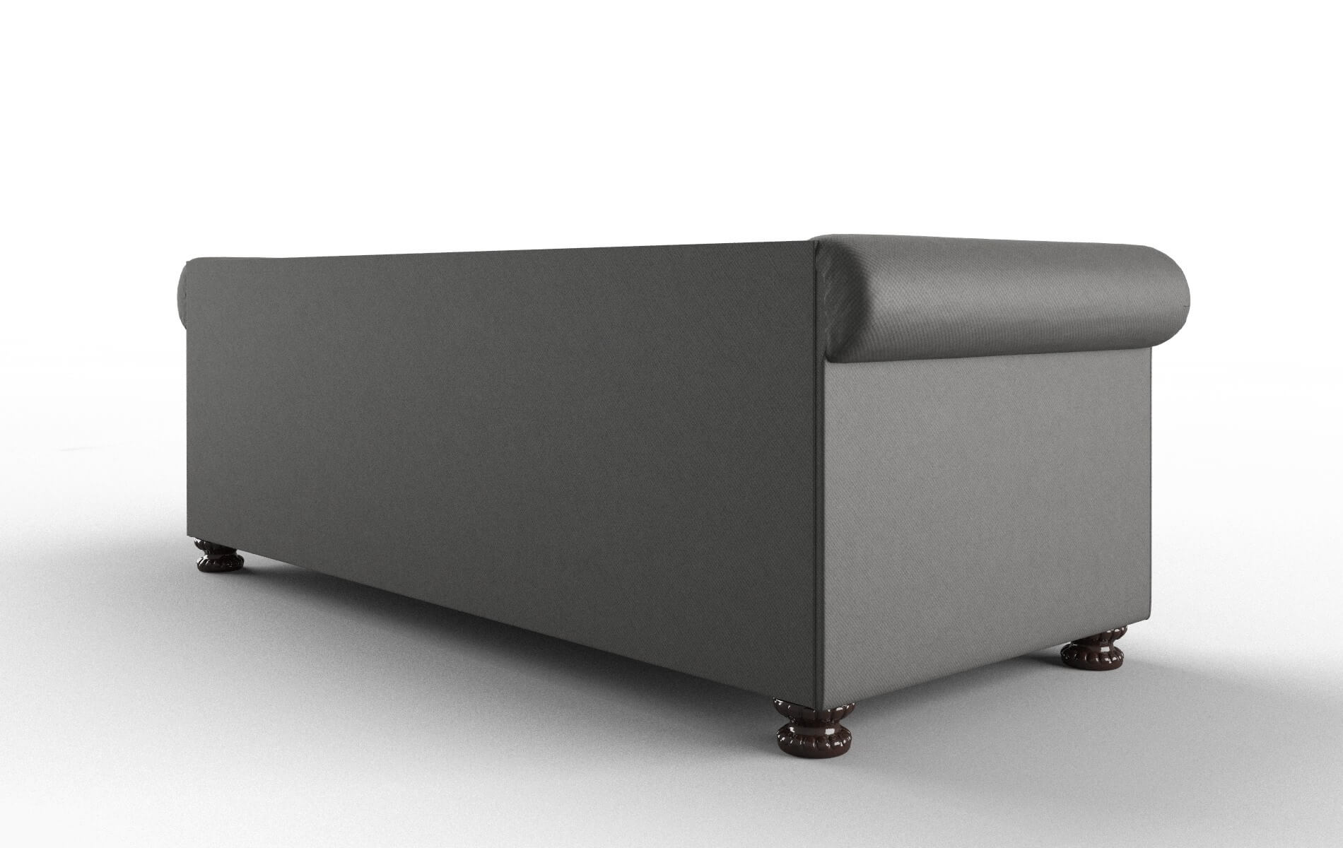 Athens Rocket Charcoal Sofa espresso legs 5