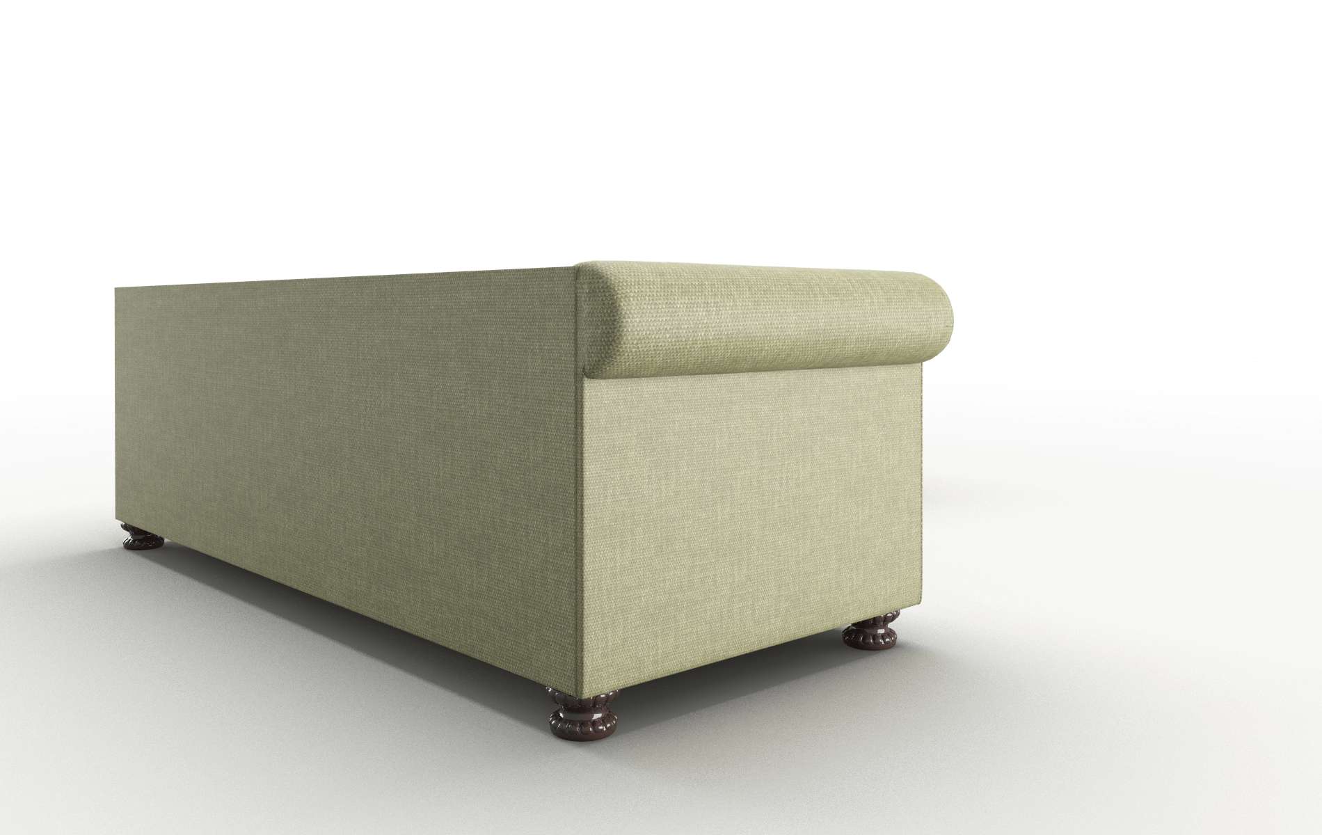 Athens Rocket Evergreen Sectional espresso legs 3