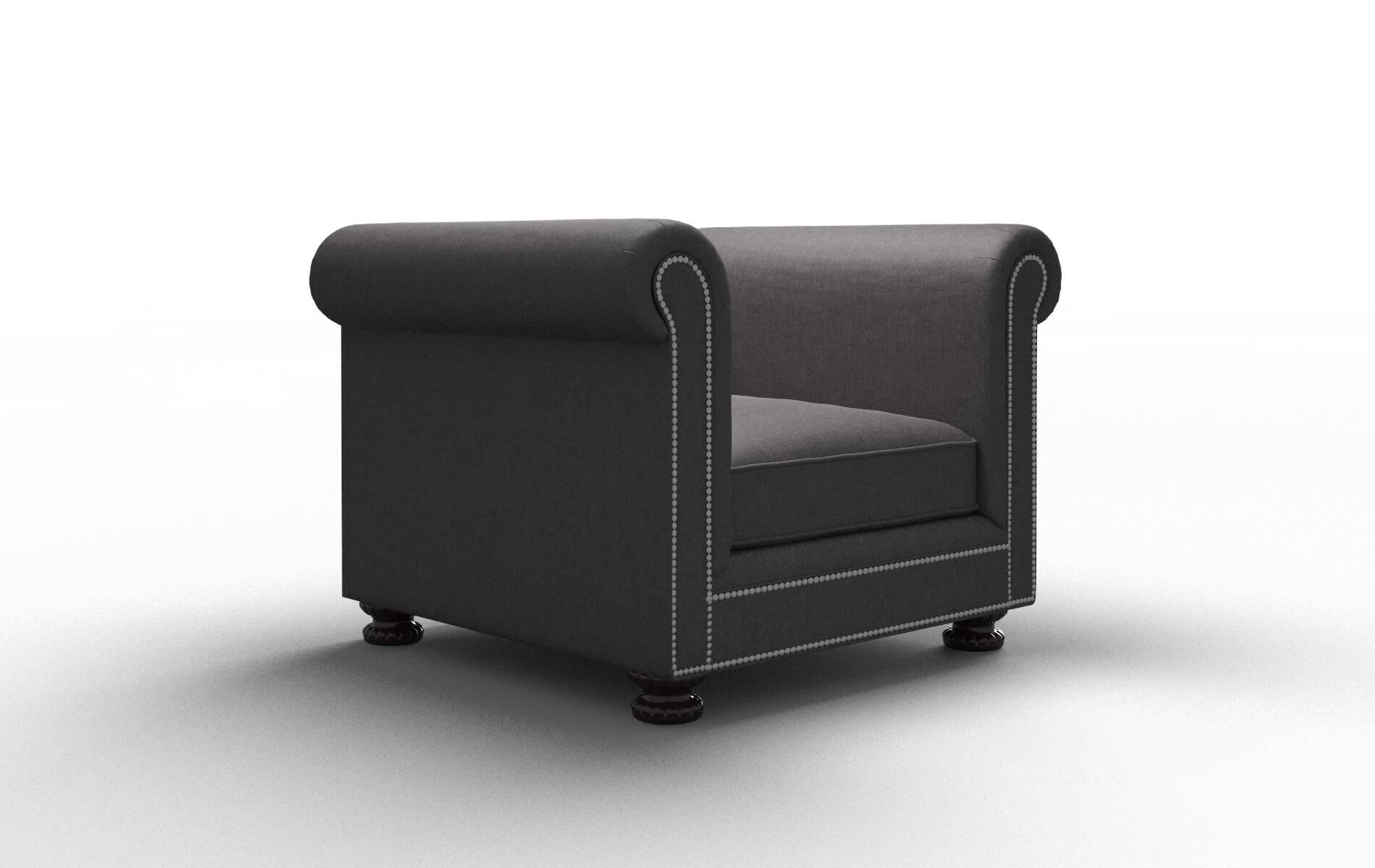 Athens Sasha Grey Chair espresso legs 2