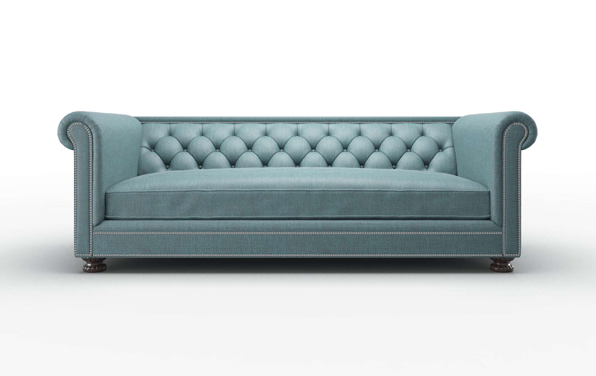 Athens Simplex Blue_moon Sofa espresso legs 1