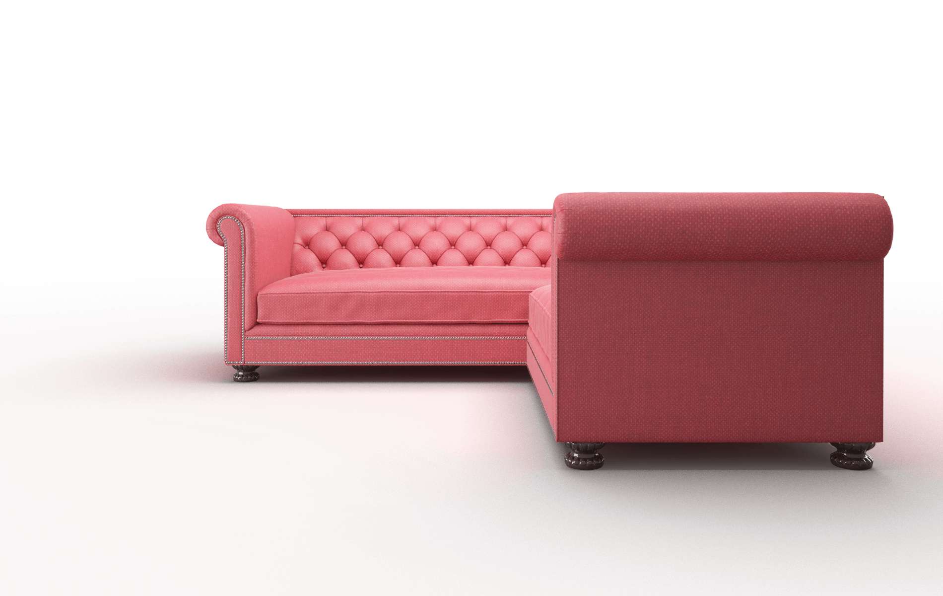 Athens Sorrento Berry Sectional espresso legs 5