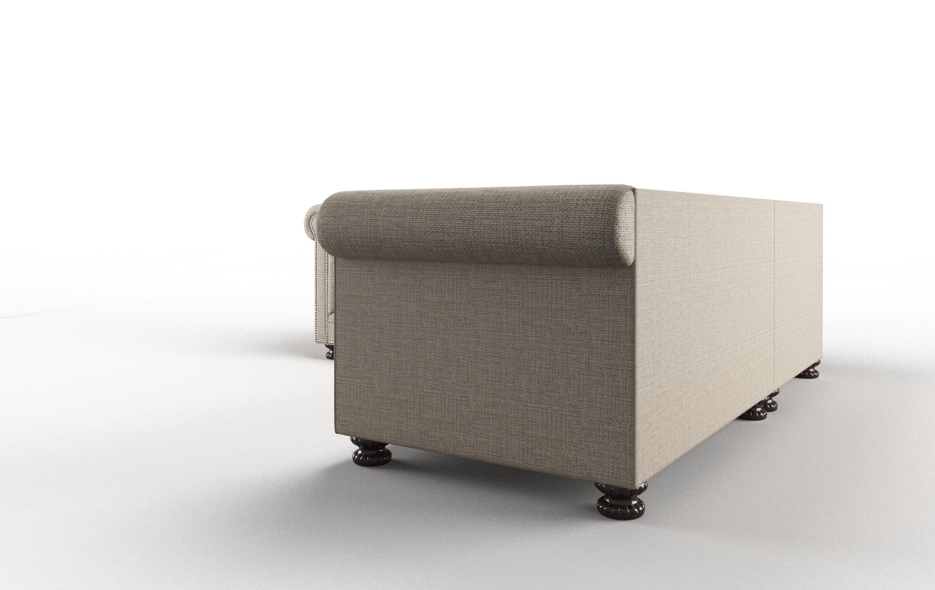 Athens Sosoftness 74 Sectional espresso legs 4