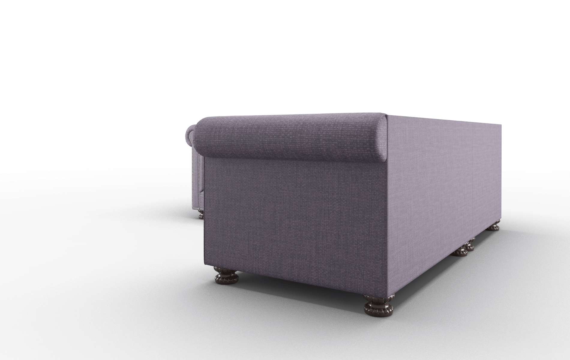 Athens Tess Blackberry Sectional espresso legs 4