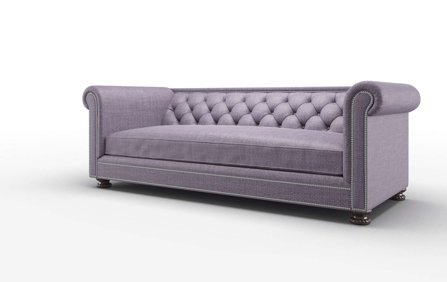 Athens Tess Blackberry Sofa espresso legs 4