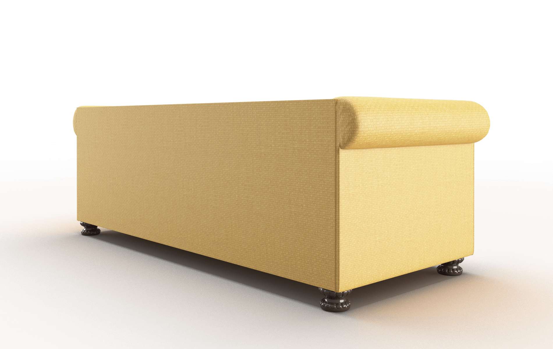 Athens Tess Turmeric Sofa espresso legs 5