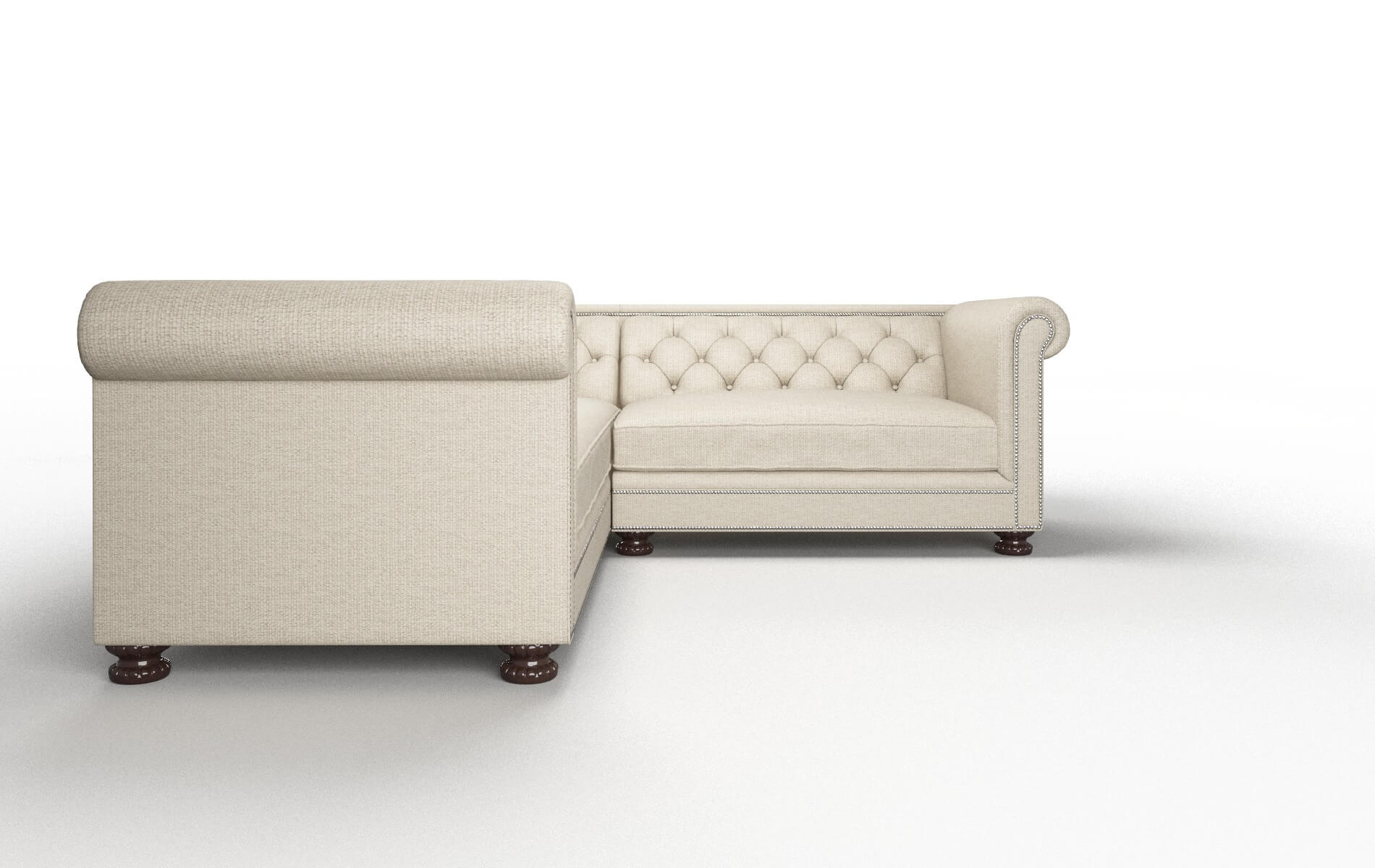 Athens Urban_d Silver Sectional espresso legs 2